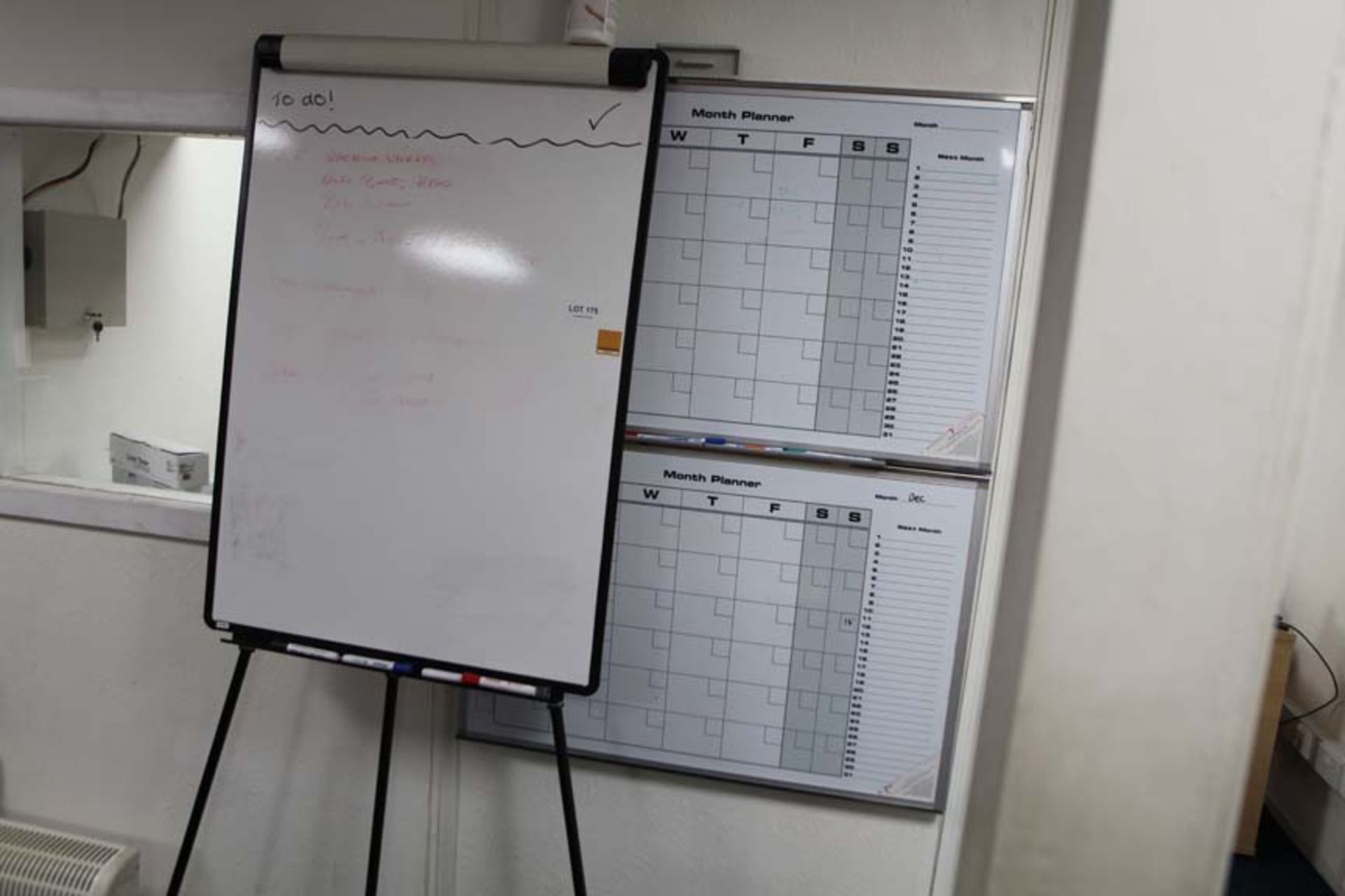 White Board on easel and 2 wall boards