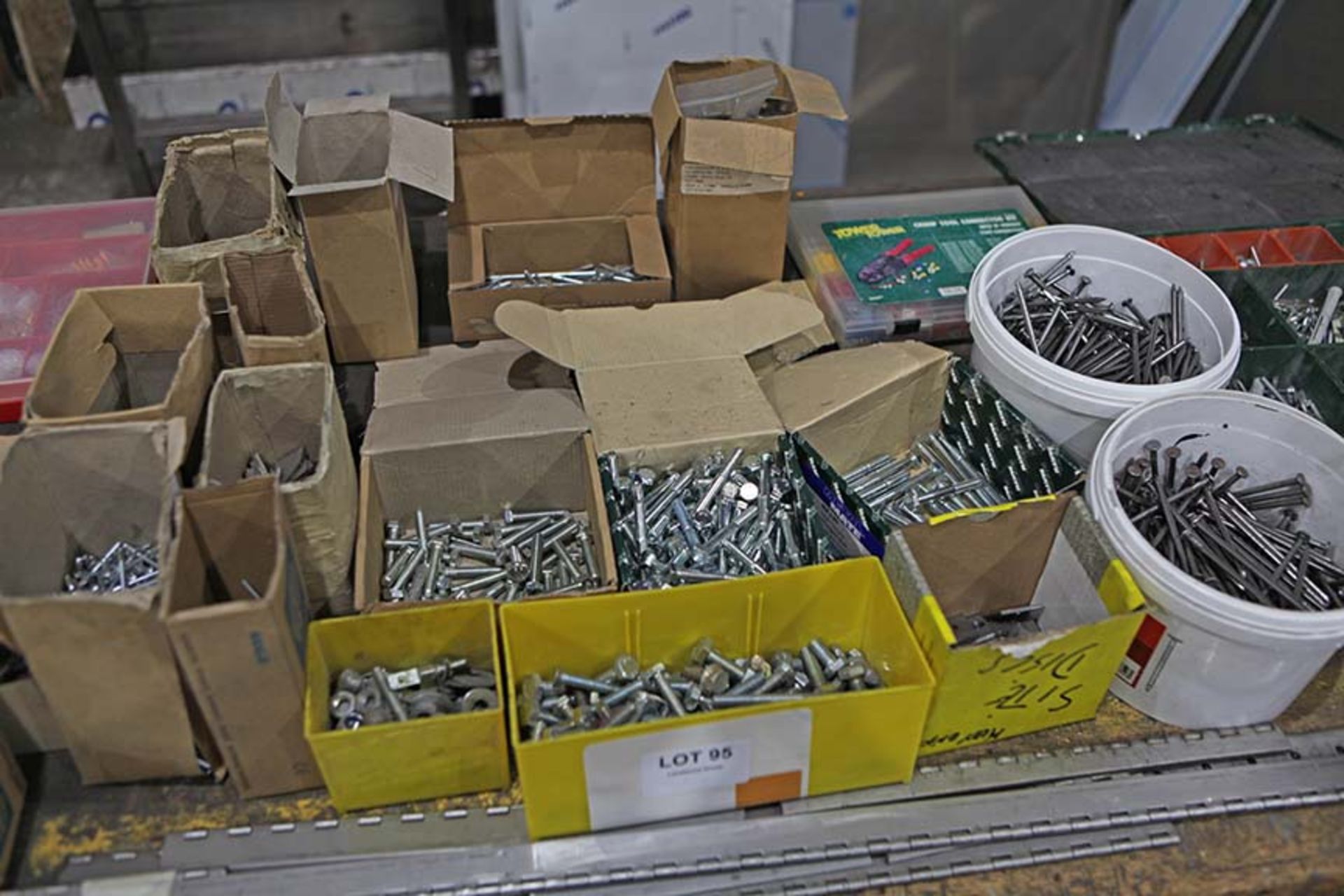 Mixed lot of screws and other fixings