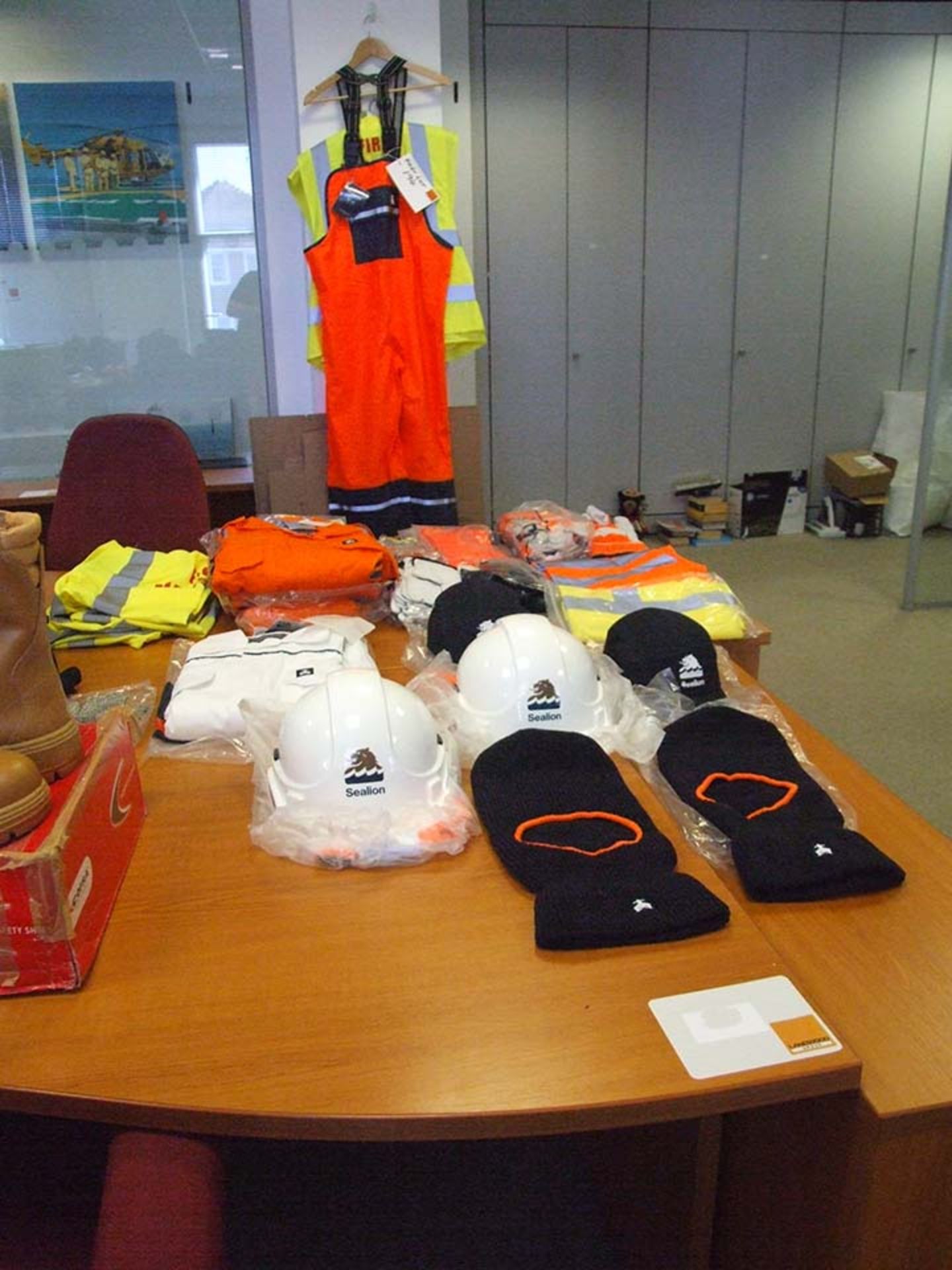 Safety Wear inc Hi Viz vests and trousers with gloves Hats and other sundries