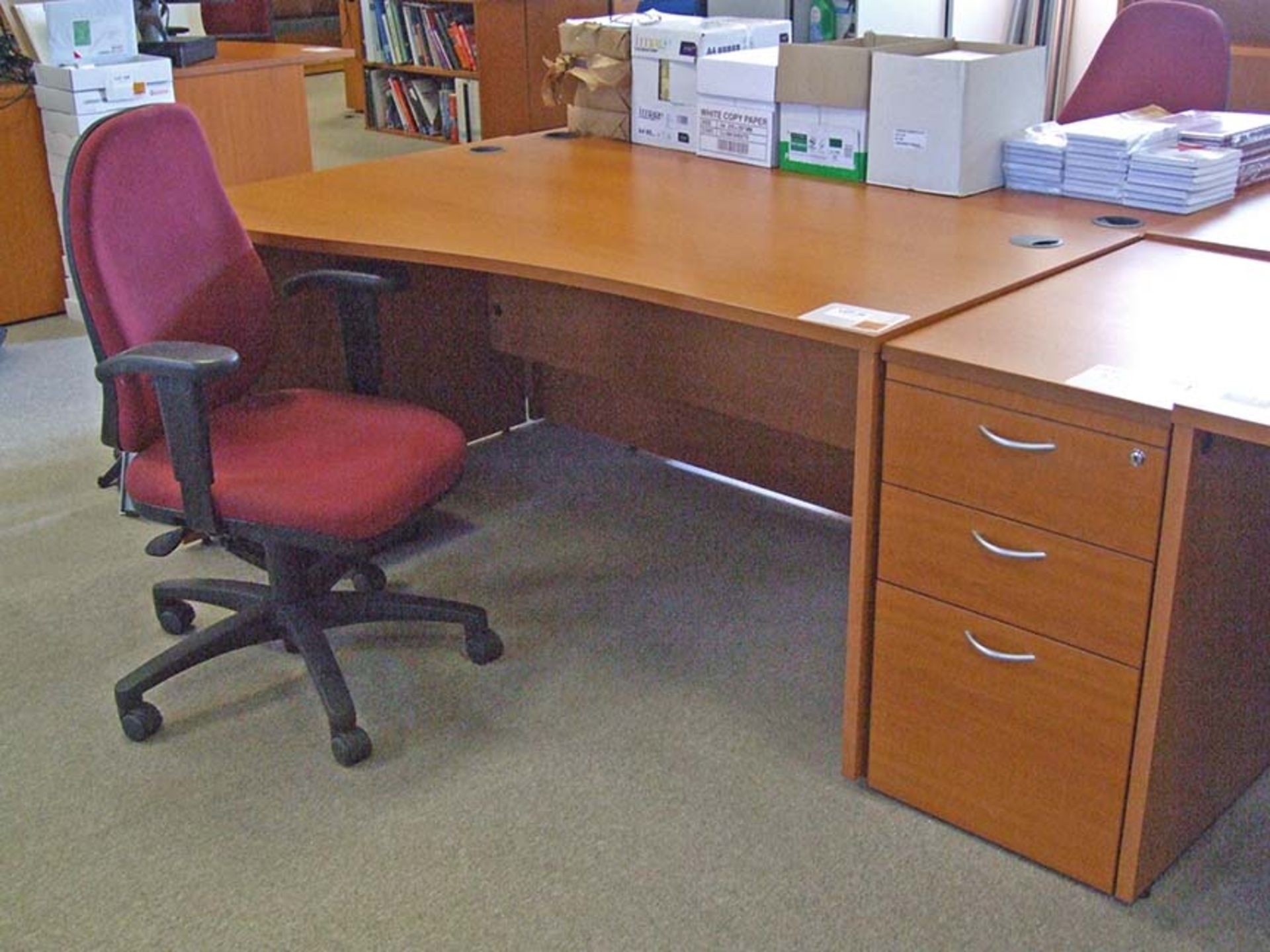 Large Desk with 3 drawer pedestal 2225 x 1000