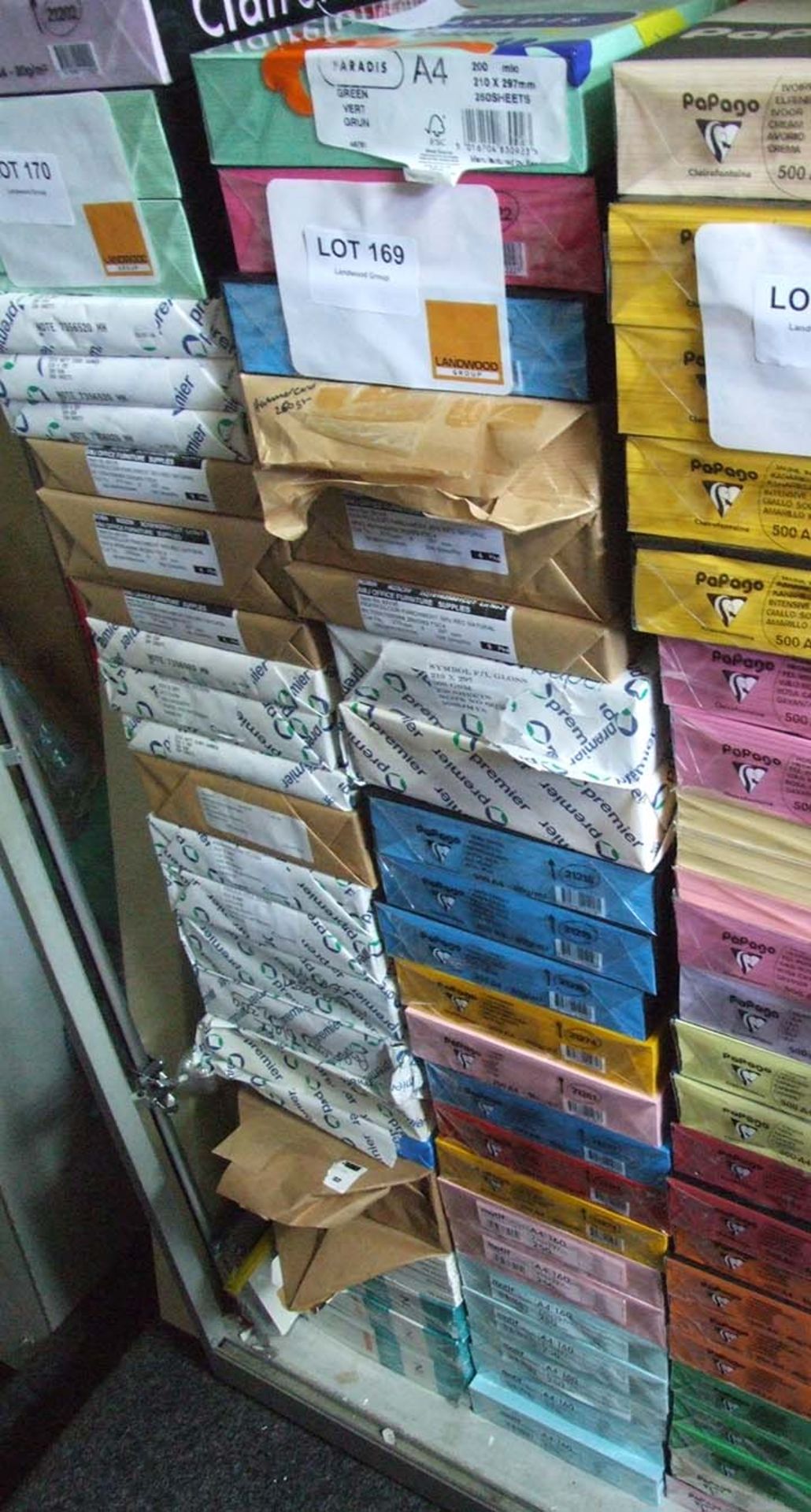 23 Packs of Coloured paper and parchment