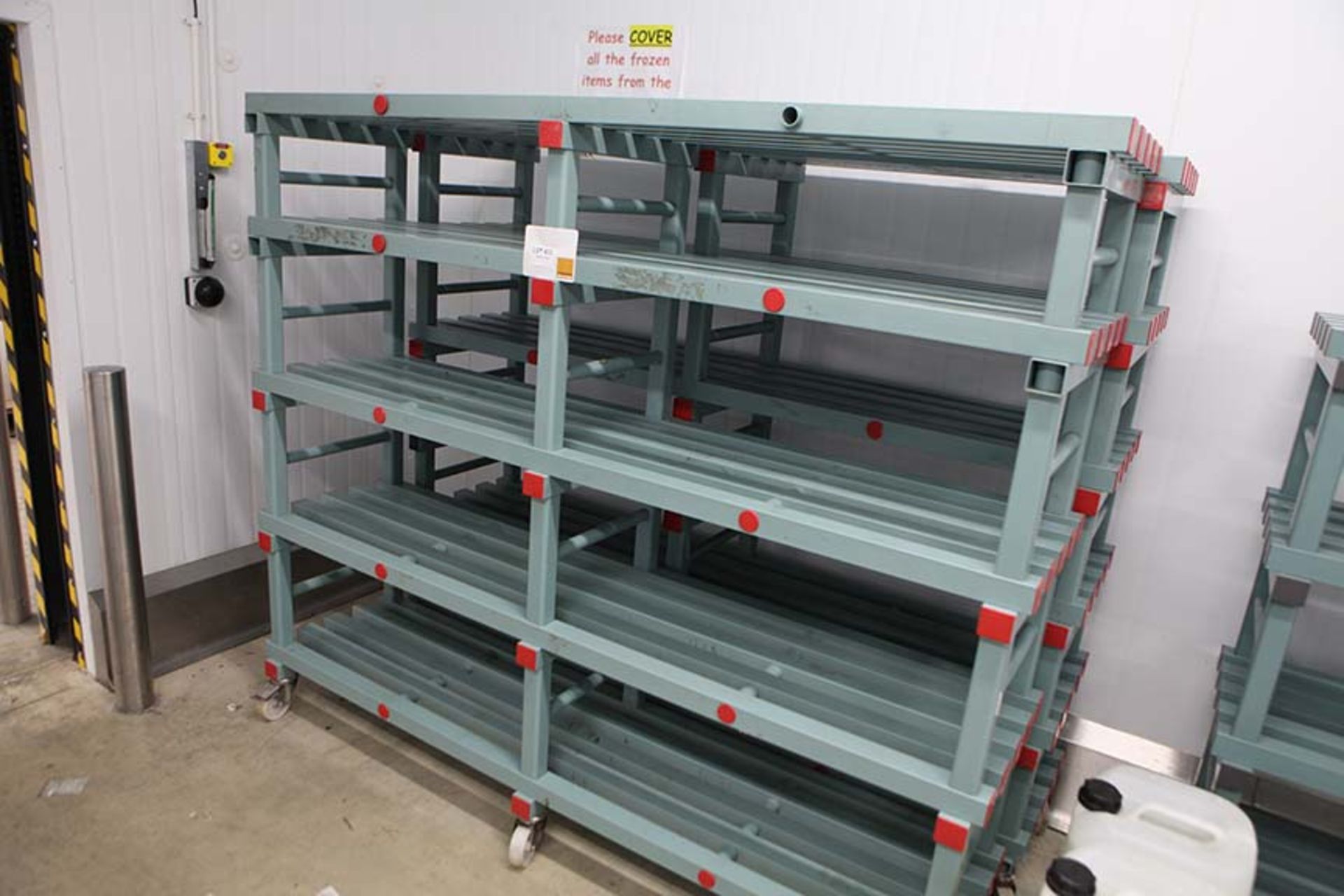 2 Mobile Plastic Racks 2000 x 500 and 1750 tall