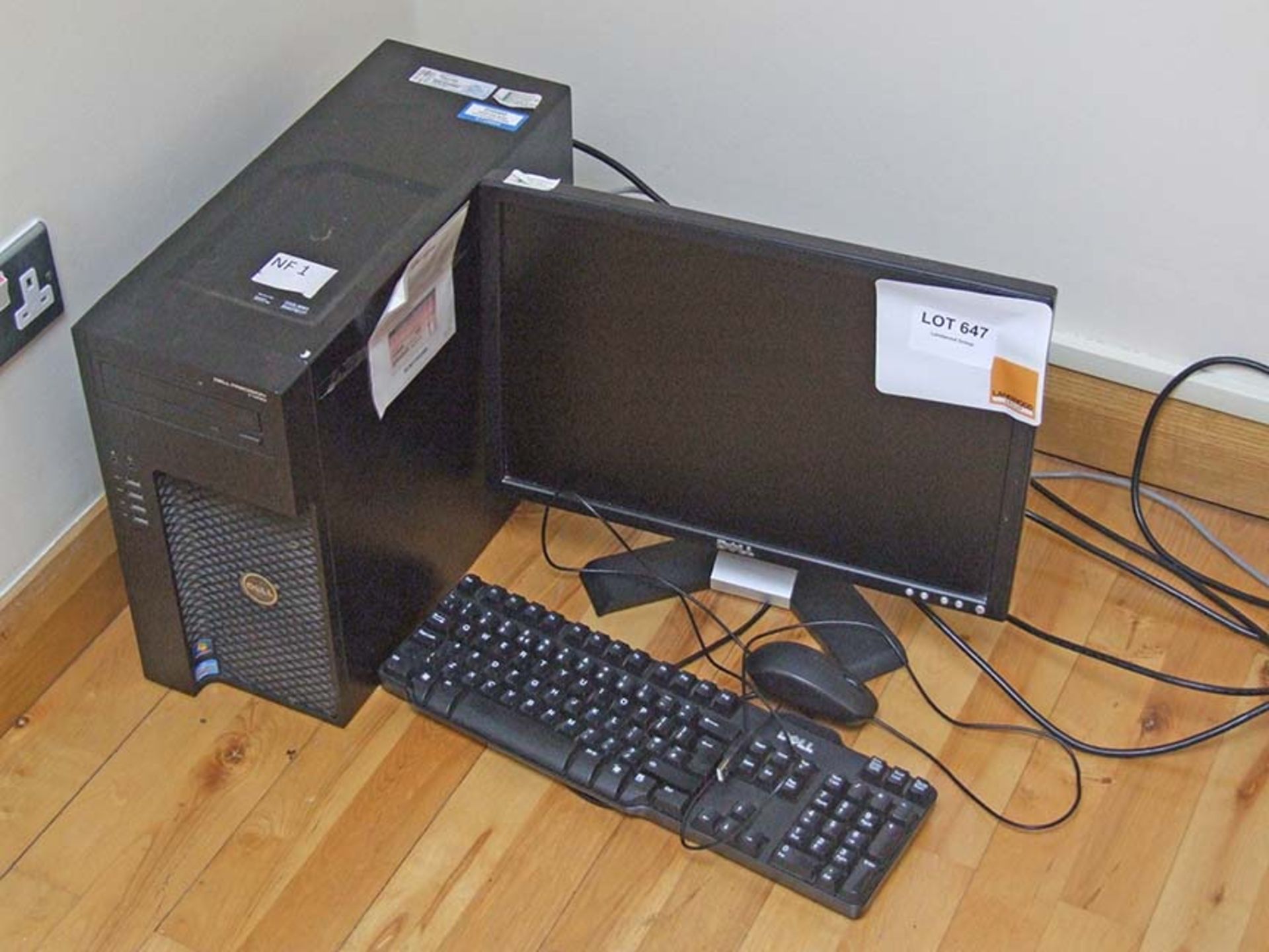 DELL Precision T1650 computer with DELL 21" monitor