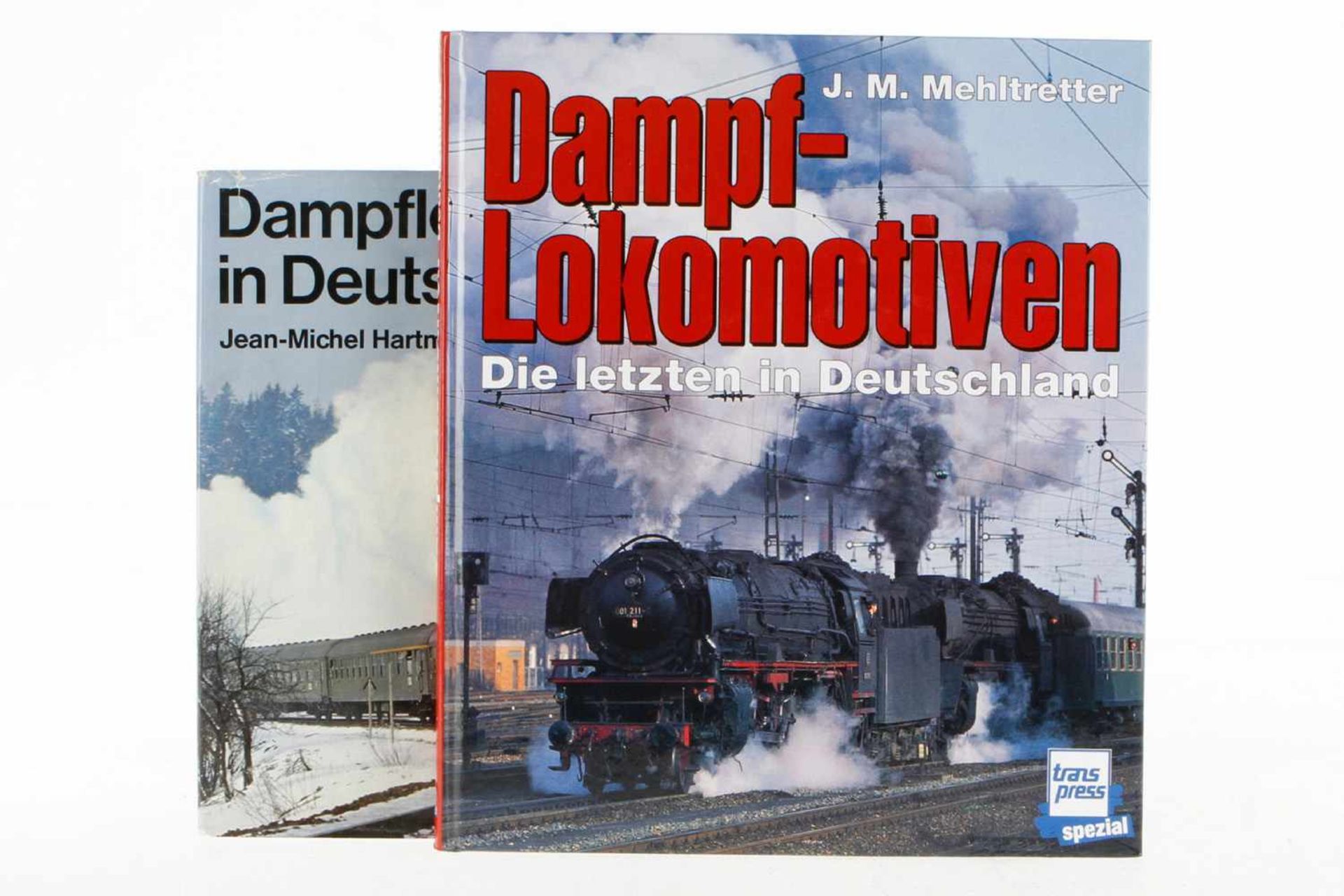 2 Bücher "Dampflokomotiven" und "Dampflokomotiven in Deutschland", Alterungsspuren