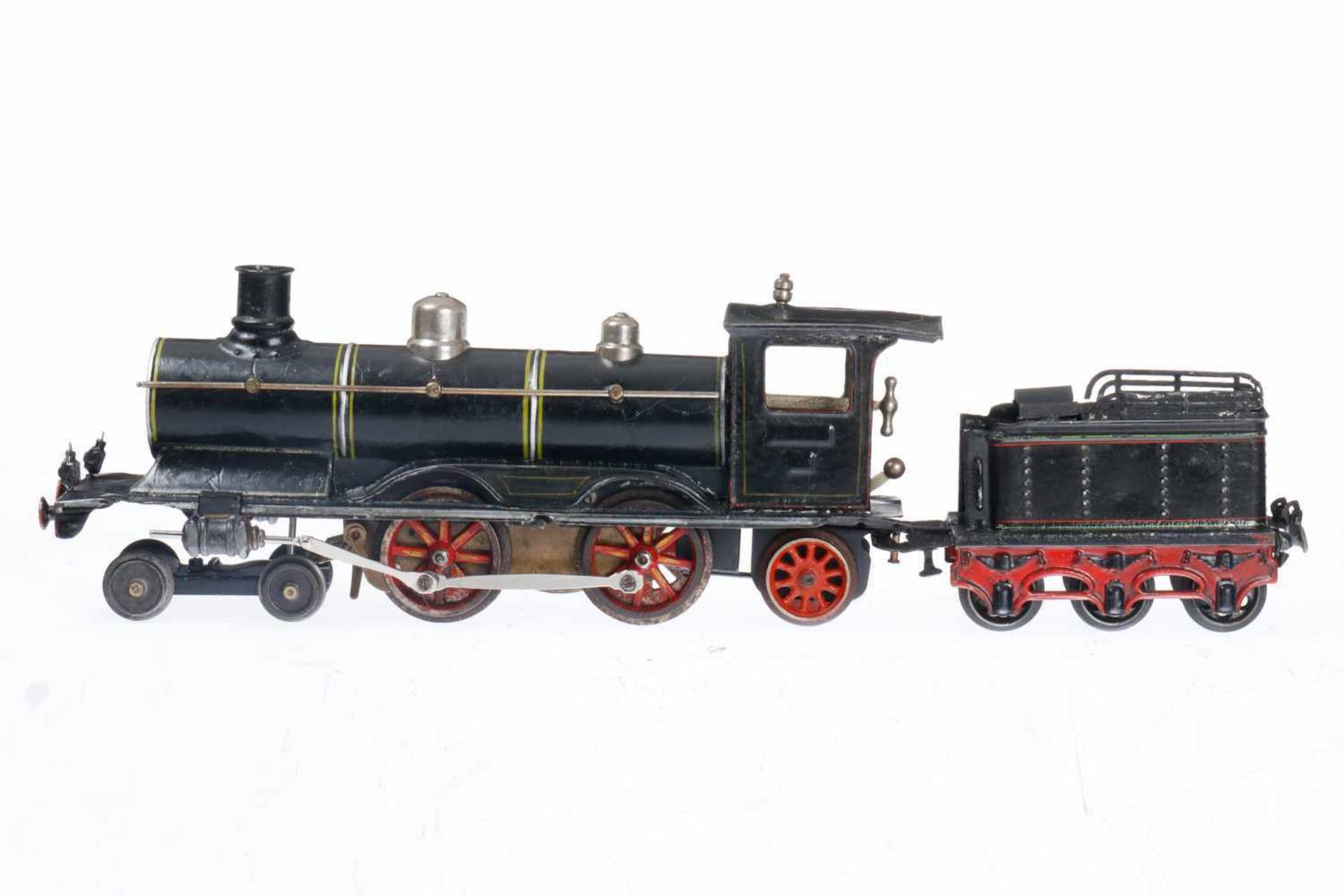 Märklin 2-B-1 Dampflok CE 1021 PLM, mit 3A-Tender, S 1, uralt, HL, Uhrwerk intakt, 3 imit.