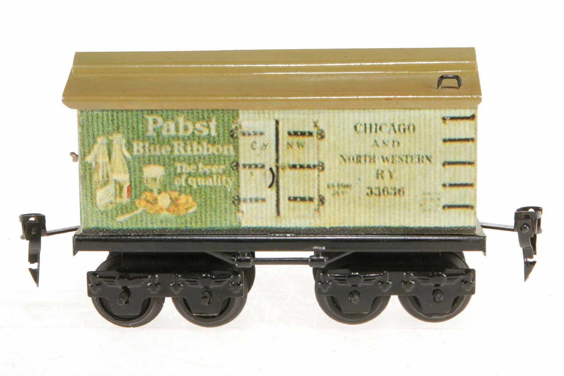 Replik Pabst Bierwagen, S 0, HL, papierbeklebt, Alterungsspuren, L 15