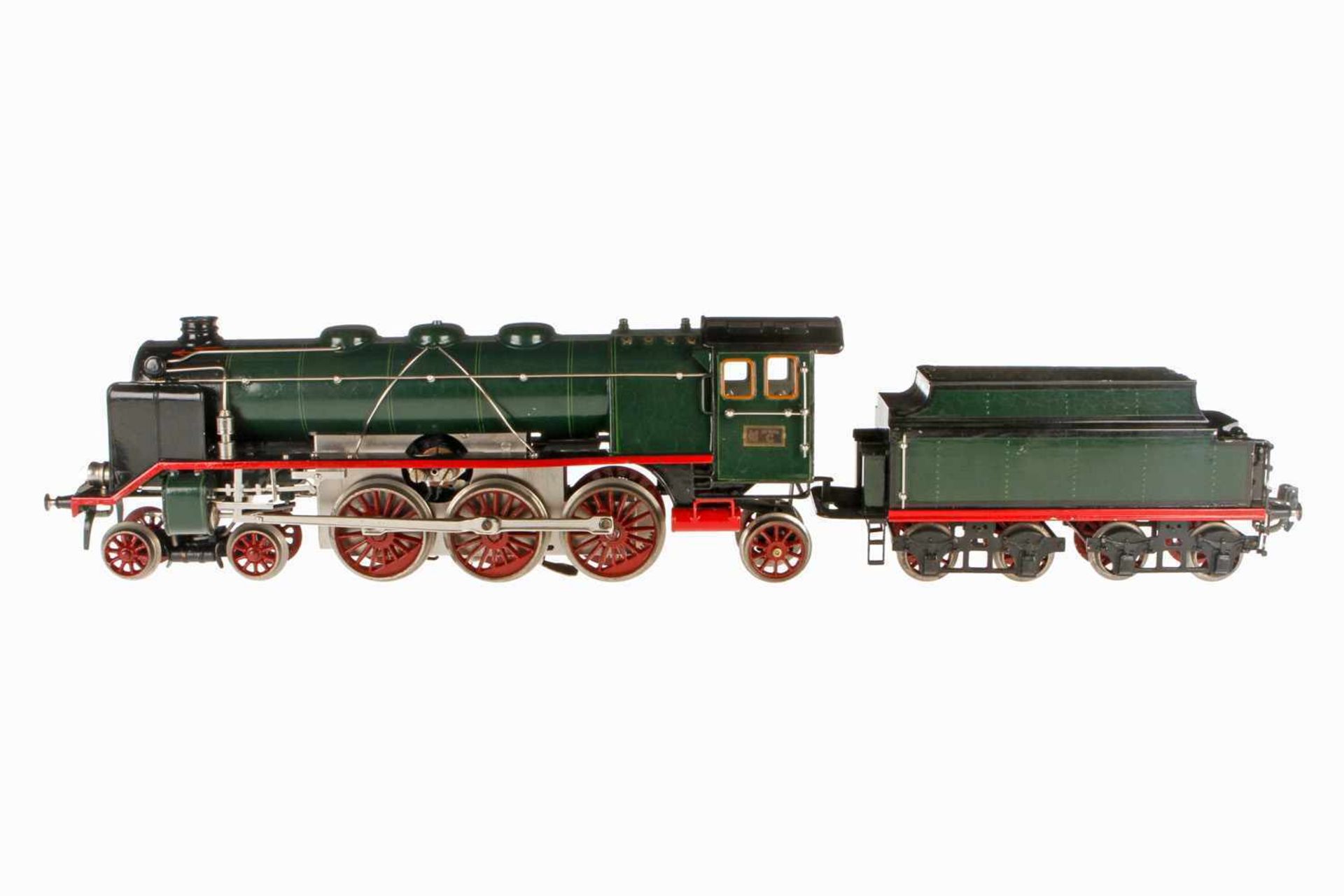 Märklin 2-C-1 Dampflok HR 66/13021, mit 4A Tender, S 1, elektr., 2 el. bel. Stirnlampen, kW, grün