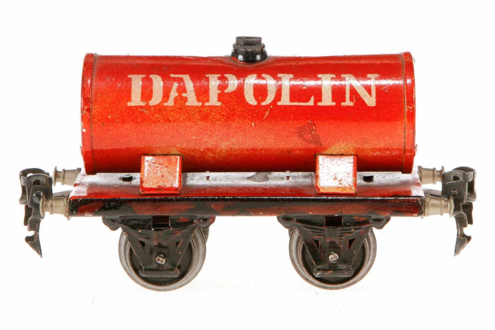 Märklin Dapolin Kesselwagen 1973, S 0, HL, 1 Delle in Kessel, LS tw ausgebessert, gealterter Lack, L