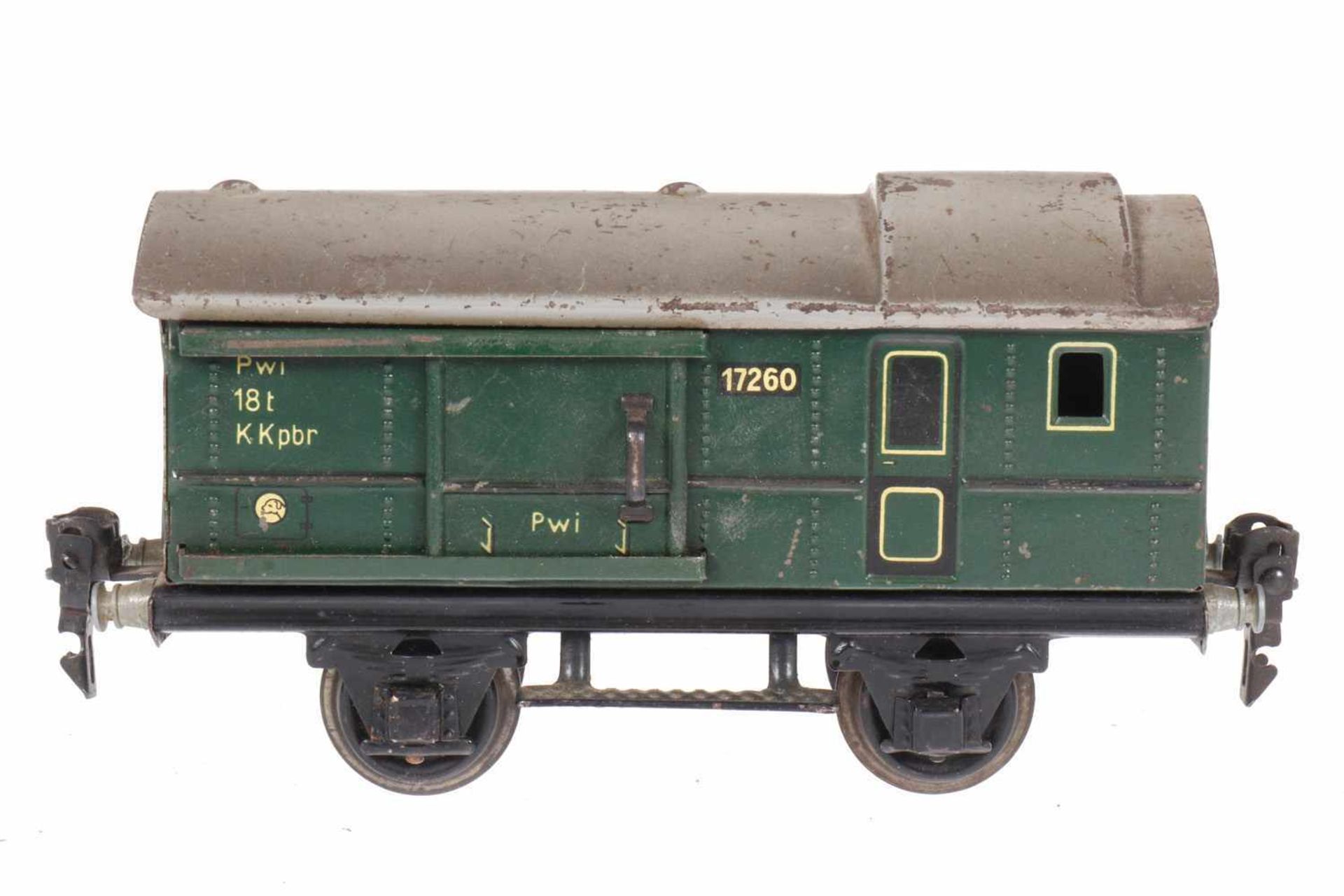 Märklin Gepäckwagen 1726, S 0, CL, mit 2 ST, LS, L 16,5, bespielt