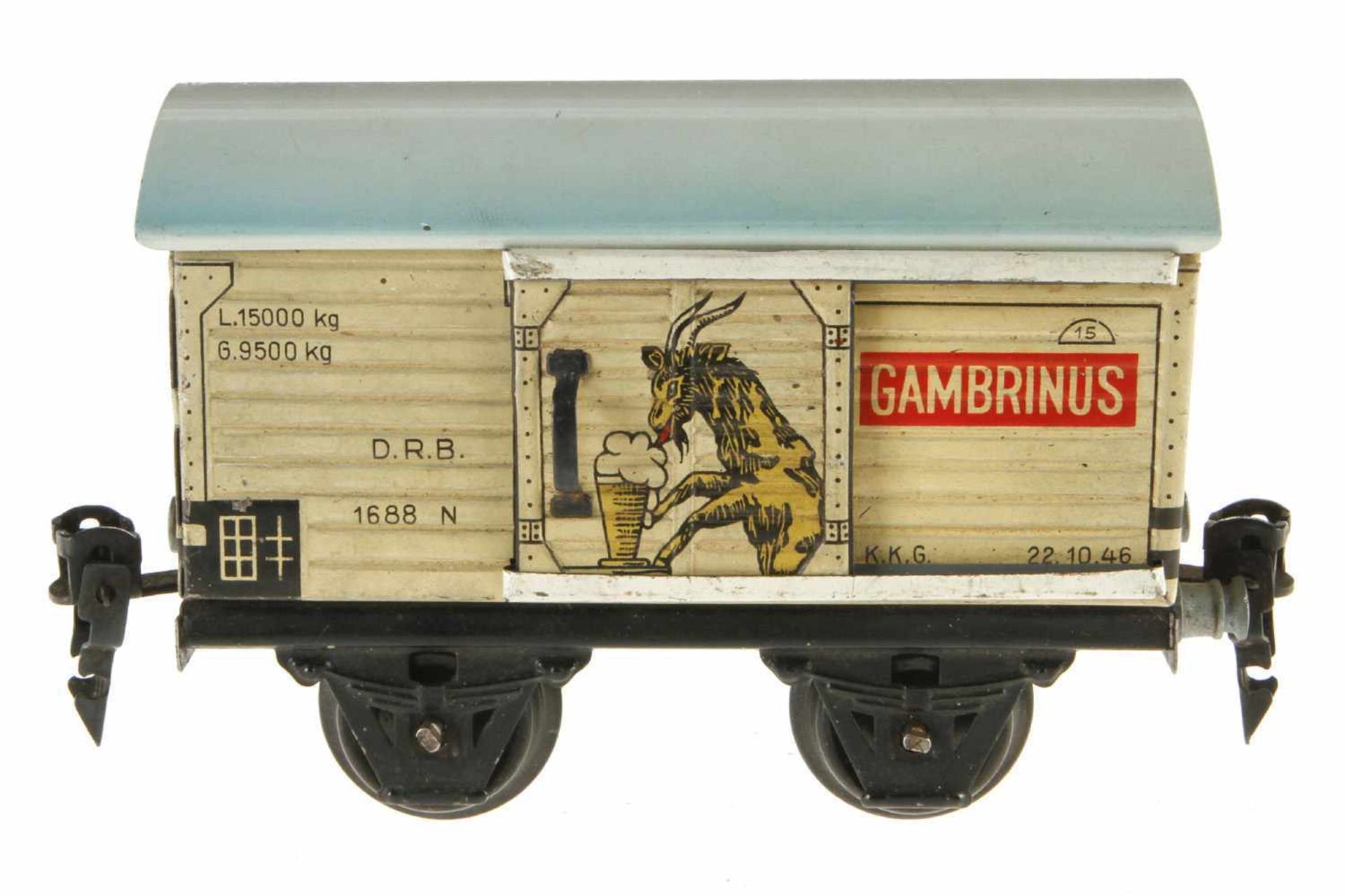 Märklin Gambrinus Bierwagen 1688, S 0, CL, Dach neu, 1 ST, L 13, sonst Z 2