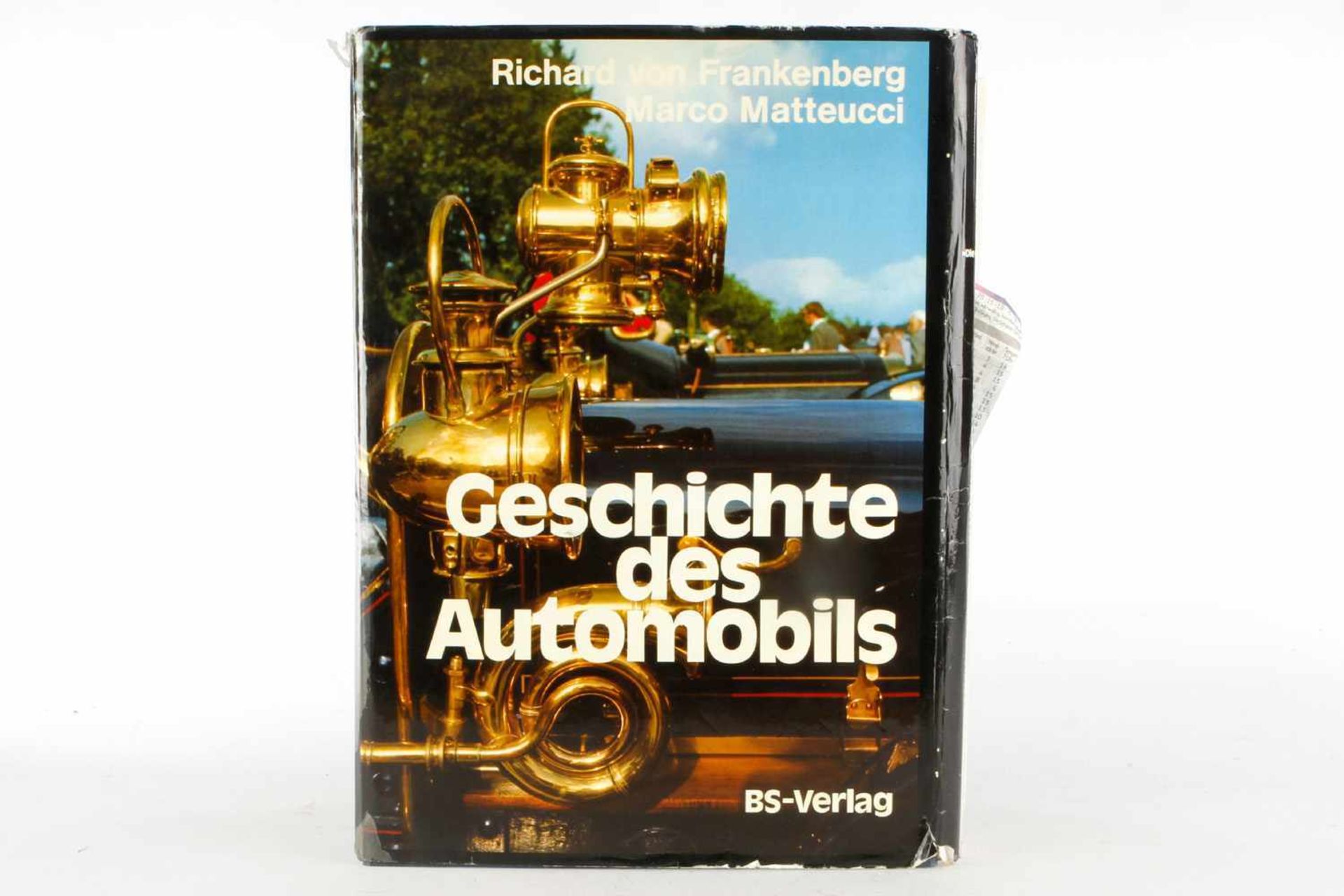 Buch "Geschichte des Automobils", Alterungsspuren, zerlesen