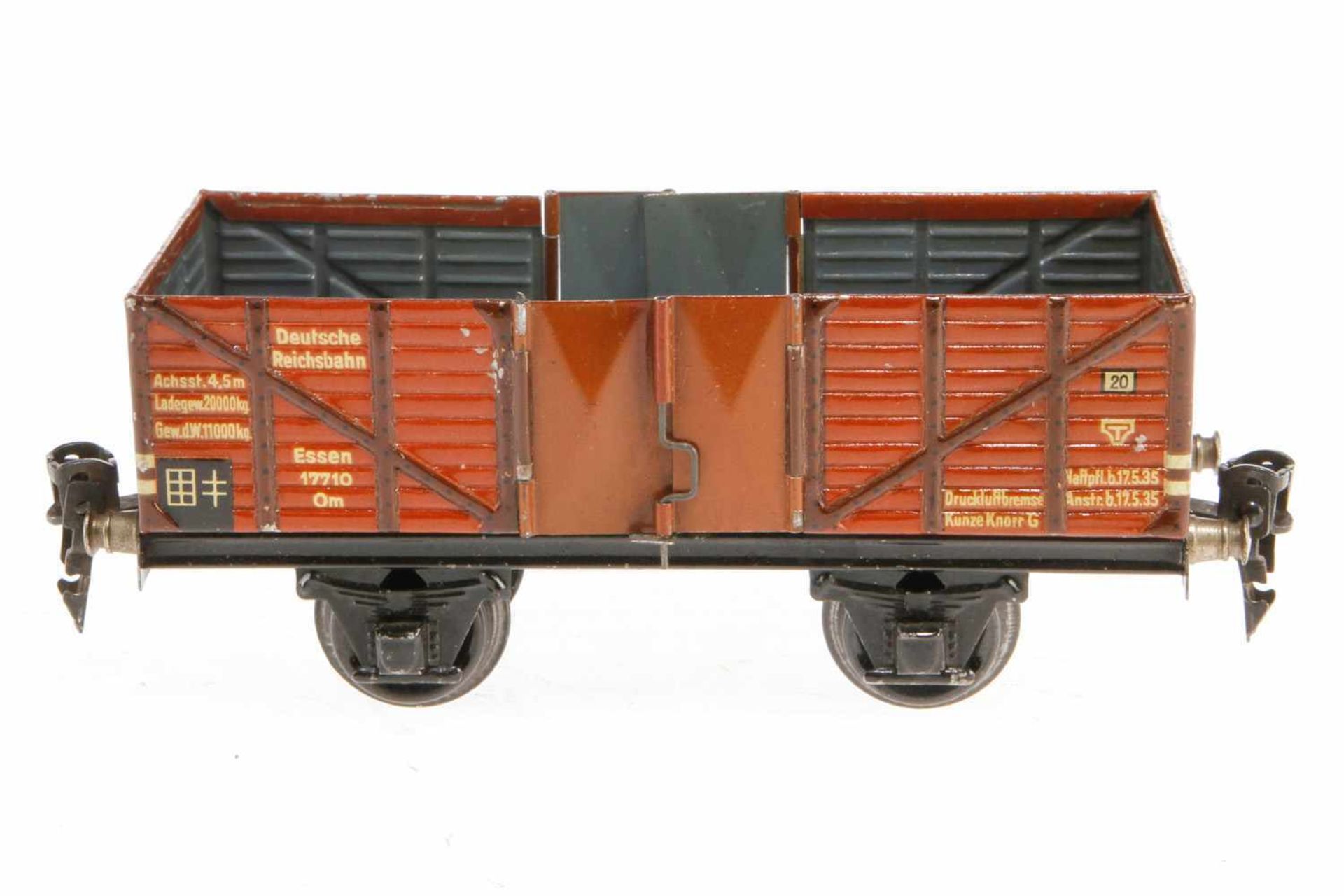 Märklin Hochbordwagen 1765, S 0, CL, 2x 2 LT, LS, L 16,5, Z 2