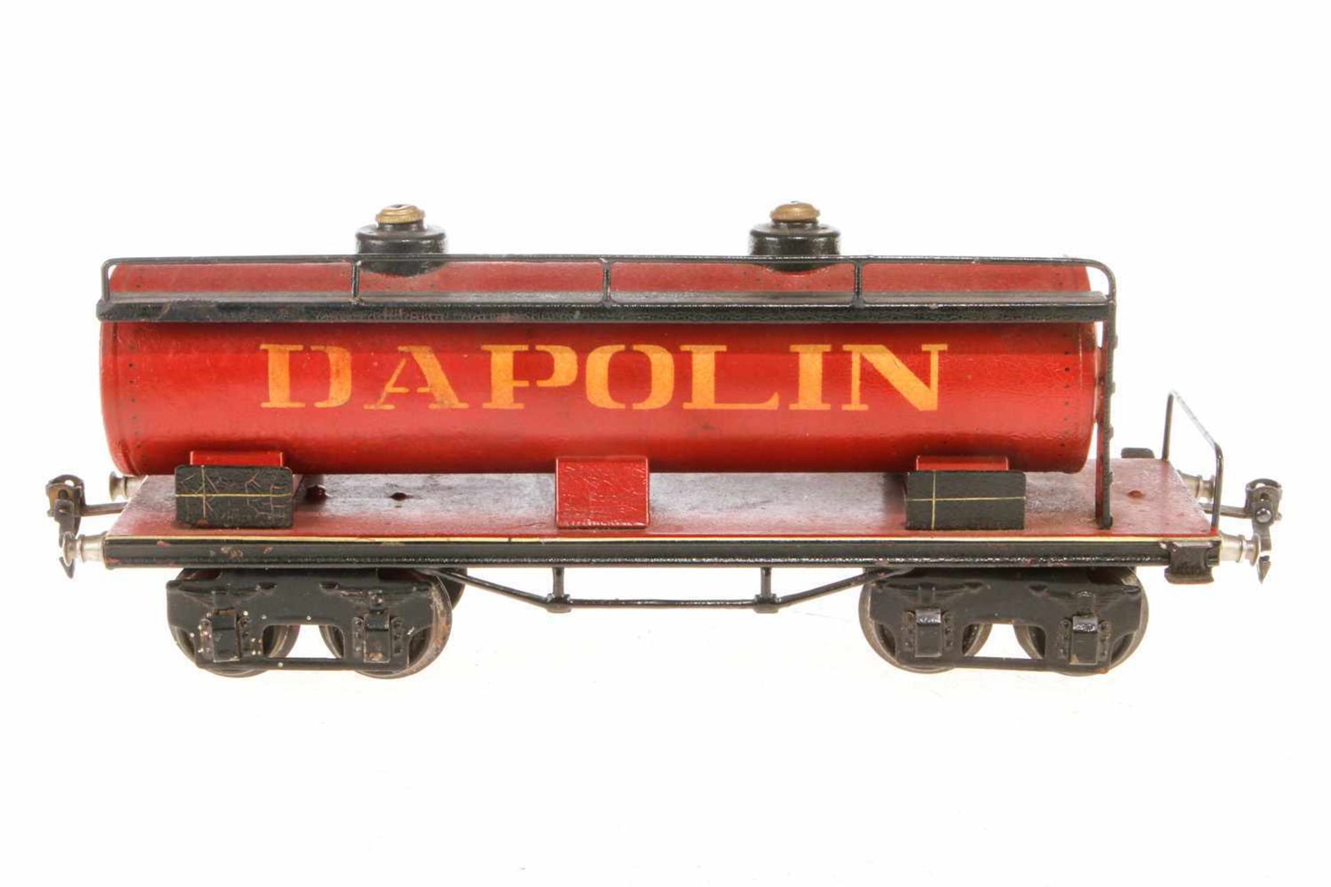 Märklin Dapolin Kesselwagen 1954, S 1, HL, LS und gealterter Lack, L 31, Z 2-3