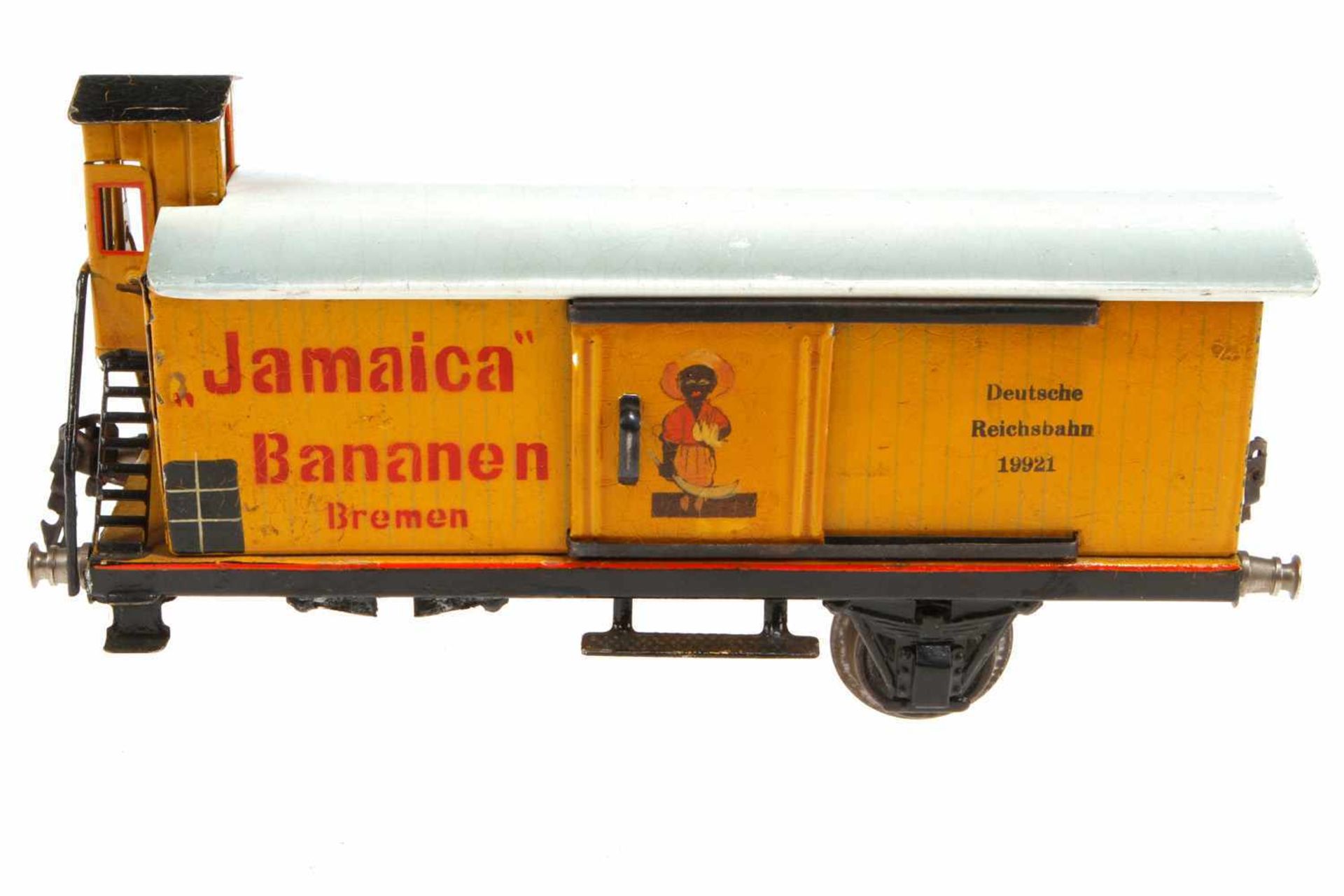 Märklin Bananenwagen 1992, S 1, HL, mit BRHh und 2 ST, 1 Achslager und 1 Radsatz fehlen, L 24, zum