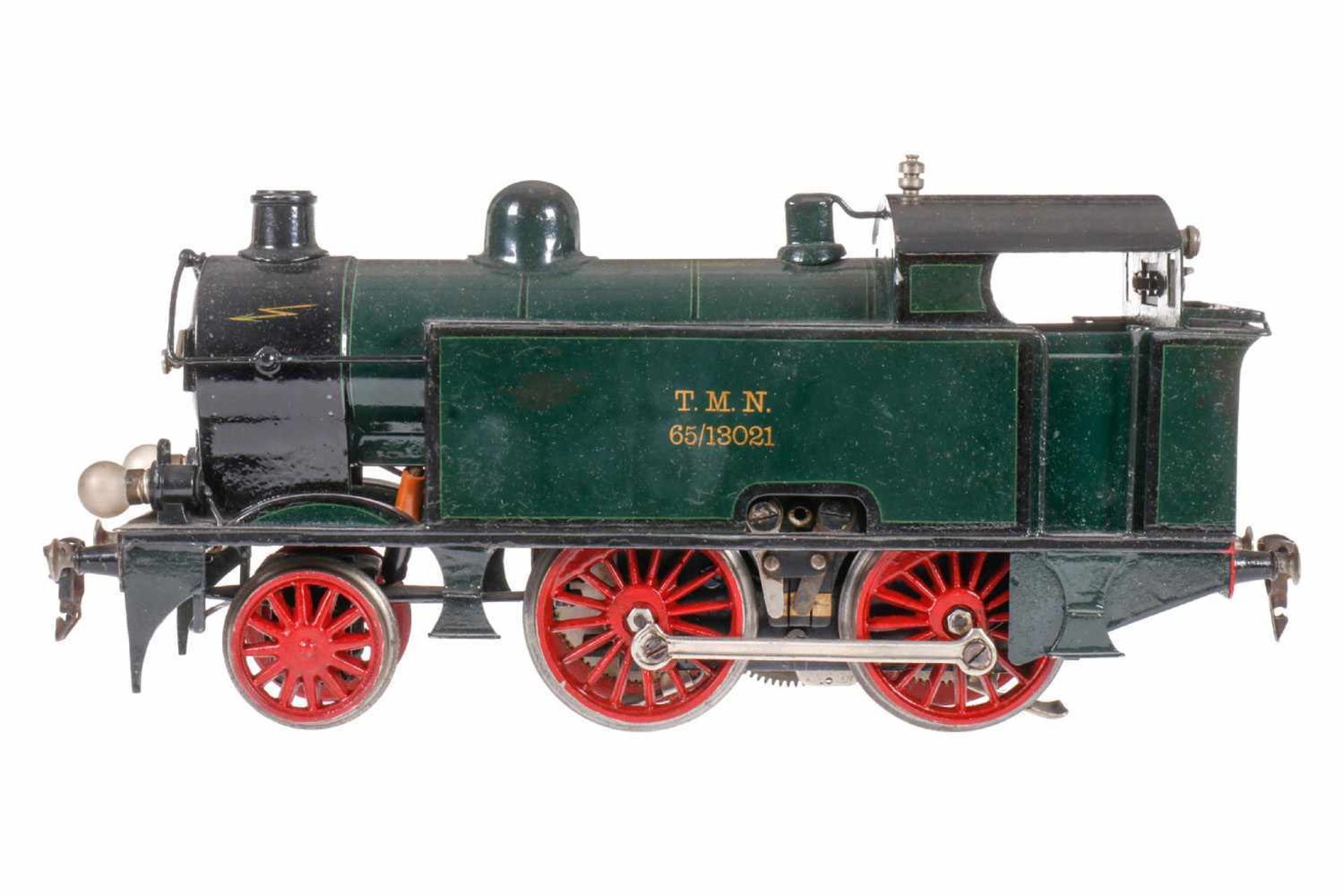 Märklin 1-B Tenderlok 65/13021 TMN, S 1, elektr., HL, 2 el. bel. Stirnlampen, leichte Gebrauchs- und