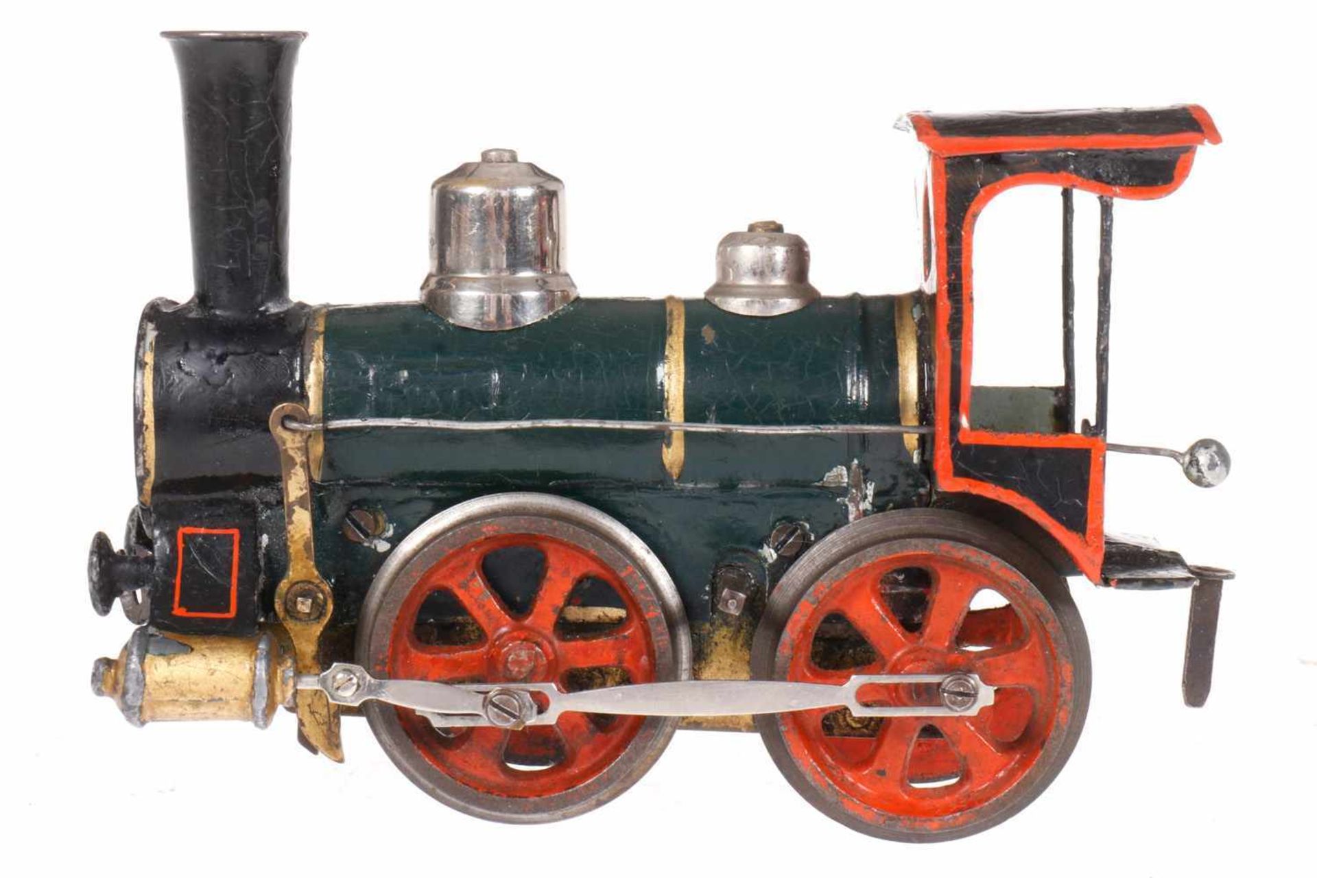 Märklin B-Dampflok 1021, S 1, uralt, HL, mit Bremse, ohne Tender, Uhrwerk def., versch.