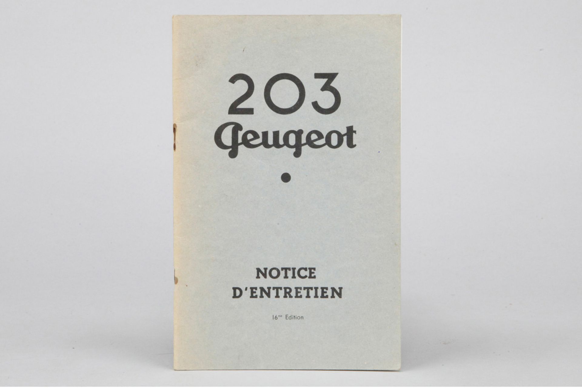 Betriebsanleitung "Peugeot 203", 16me Edition, französisch, 44 Seiten