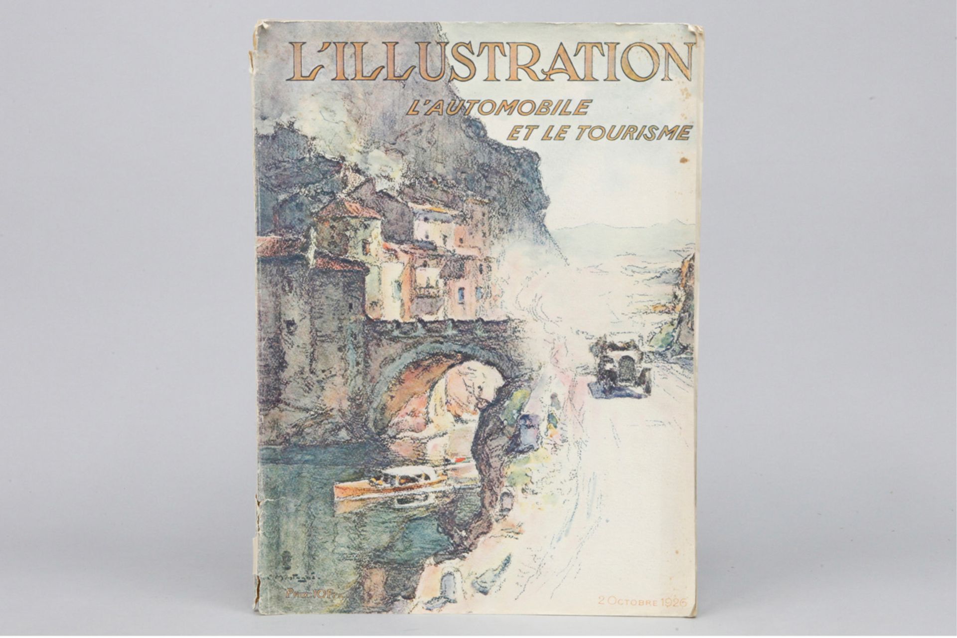 Automobilzeitschrift "L'Illustration L'Automobile et le Tourisme", 1926, mit farbigen Bildern und