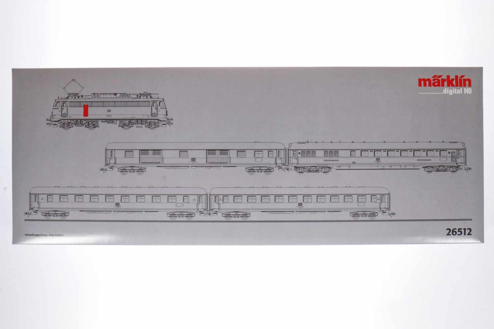 Märklin digital Schnellzug-Packung "Pop-Farben" 26512, S H0, komplett, OK, Z 1-2