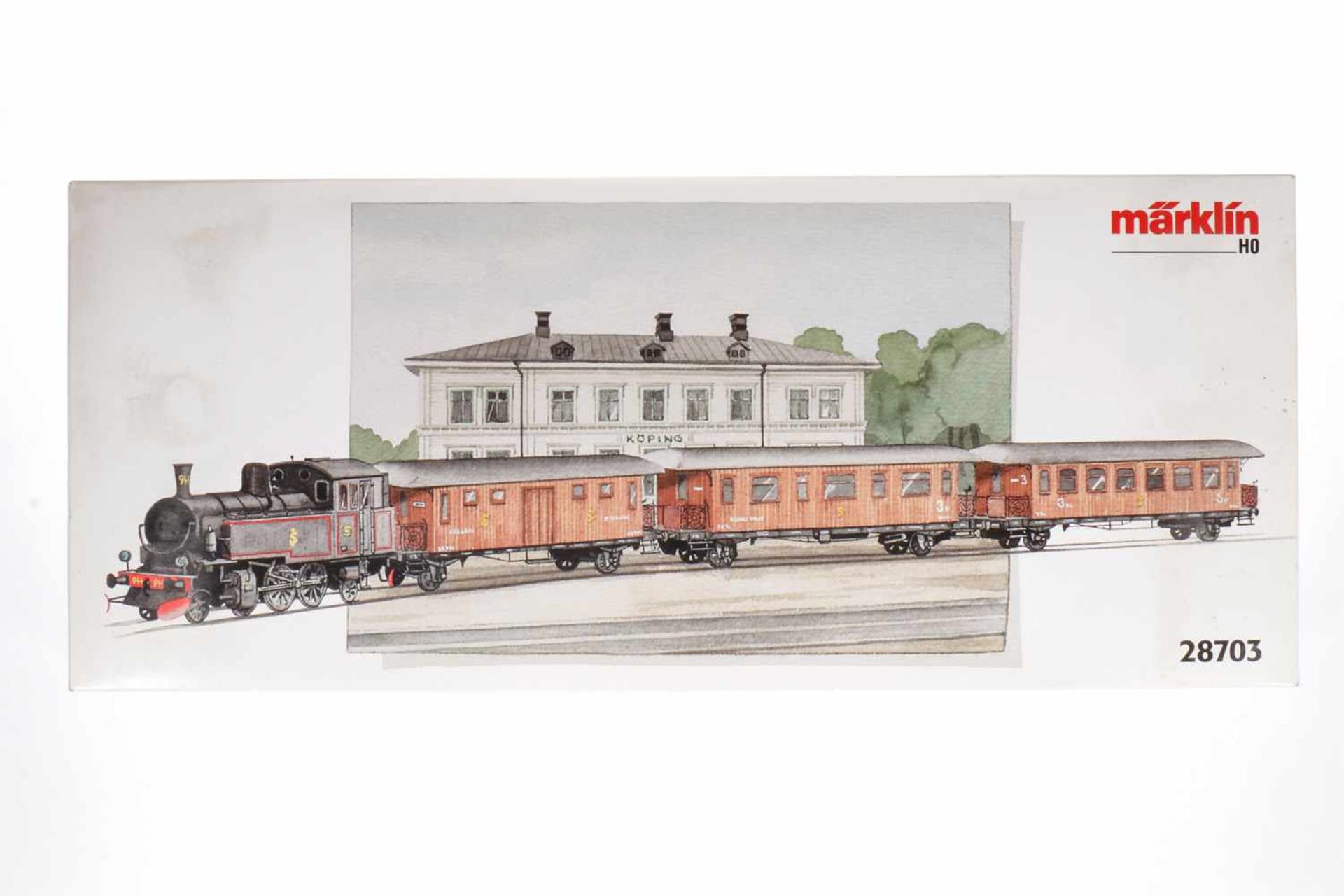 Märklin Historischer Personenzug "SJ" 28703, S H0, komplett, OK, Z 1-2