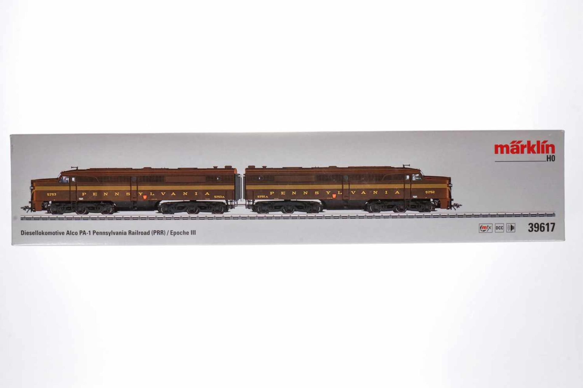 Märklin Diesellokomotive "PRR" 39617, S H0, komplett, OK, Z 1-2