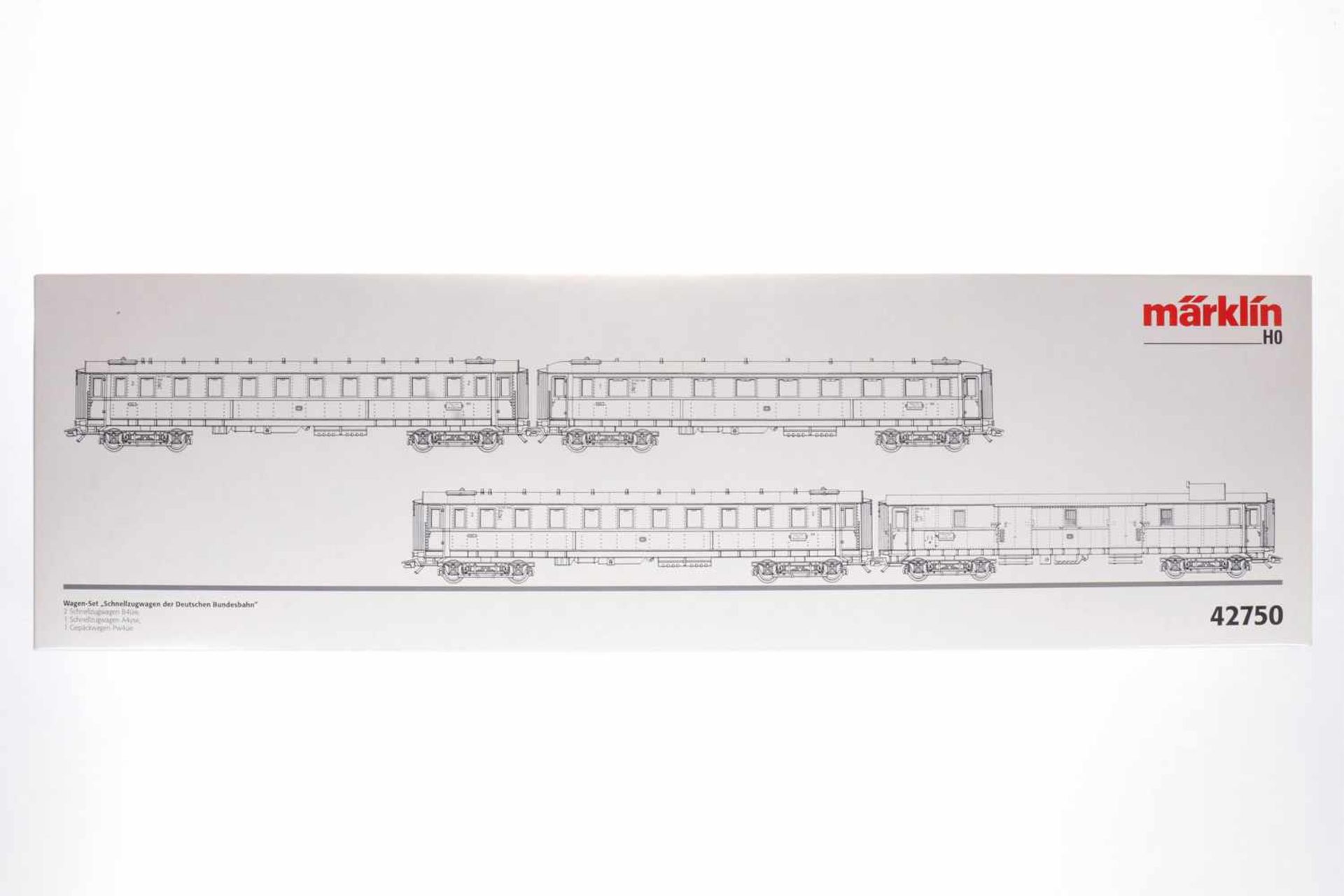 Märklin Wagen-Set "DB" 42750, S H0, komplett, OK, Z 1-2