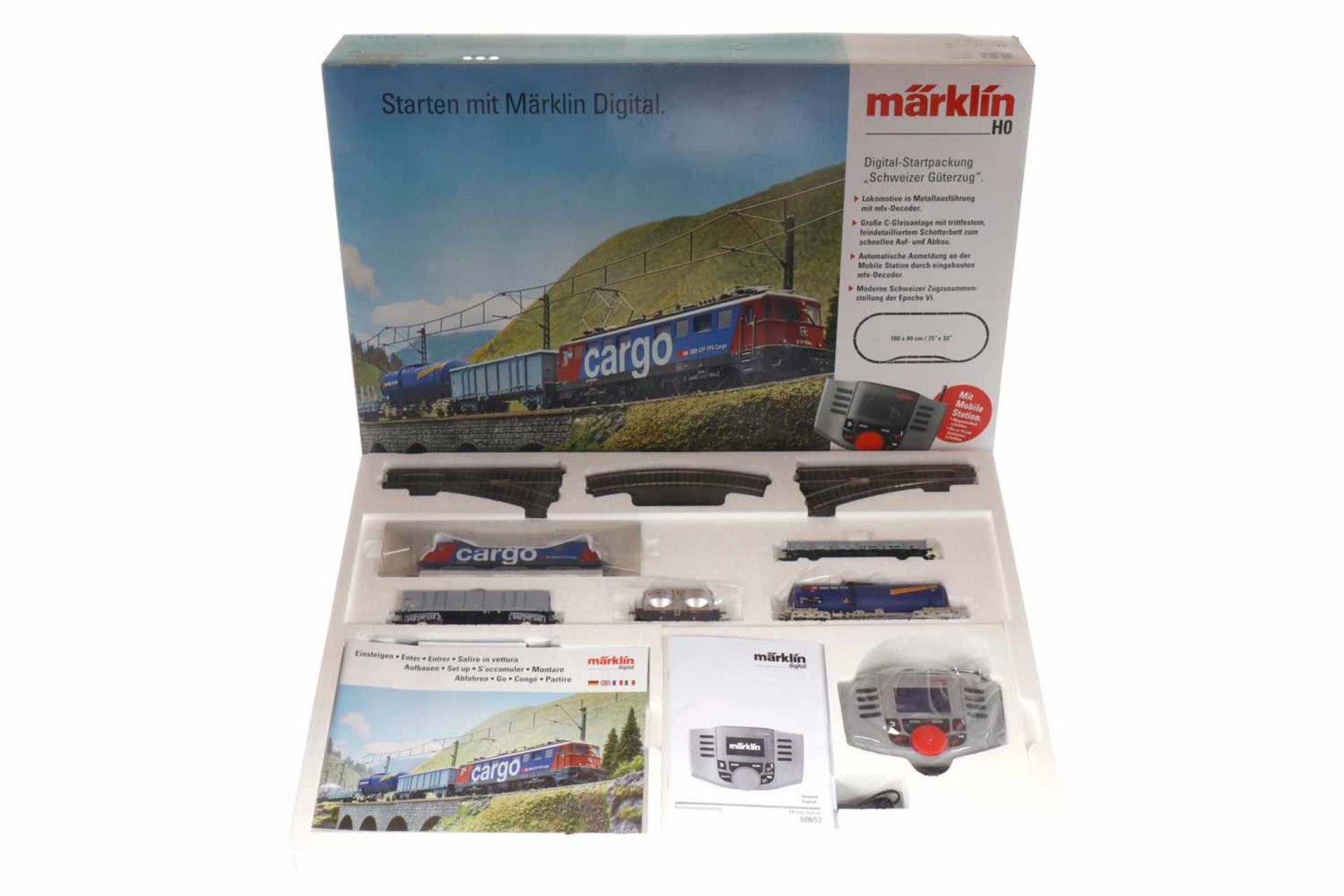 Märklin Digital-Startpackung "Schweizer Güterzug" 29484, S H0, komplett, OK, Z 1-2