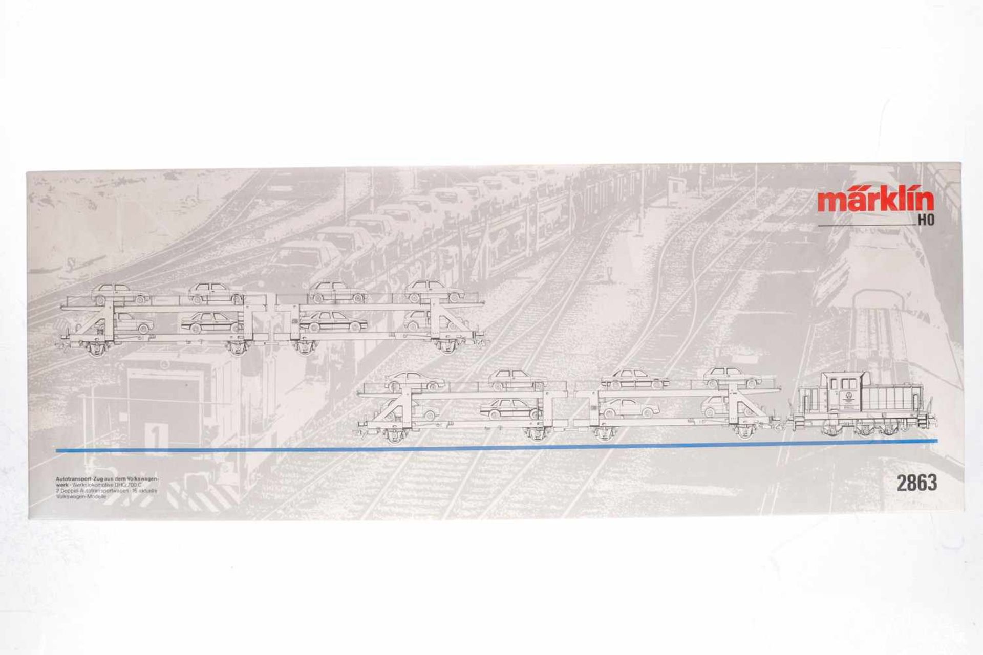 Märklin Autotransport-Zug "VW" 2863, S H0, komplett, OK, Z 1-2