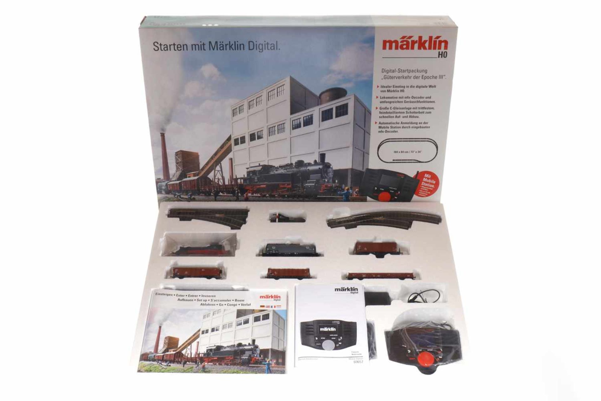 Märklin Digital-Startpackung "Güterverkehr der Epoche III" 29721, S H0, komplett, OK, Z 1-2