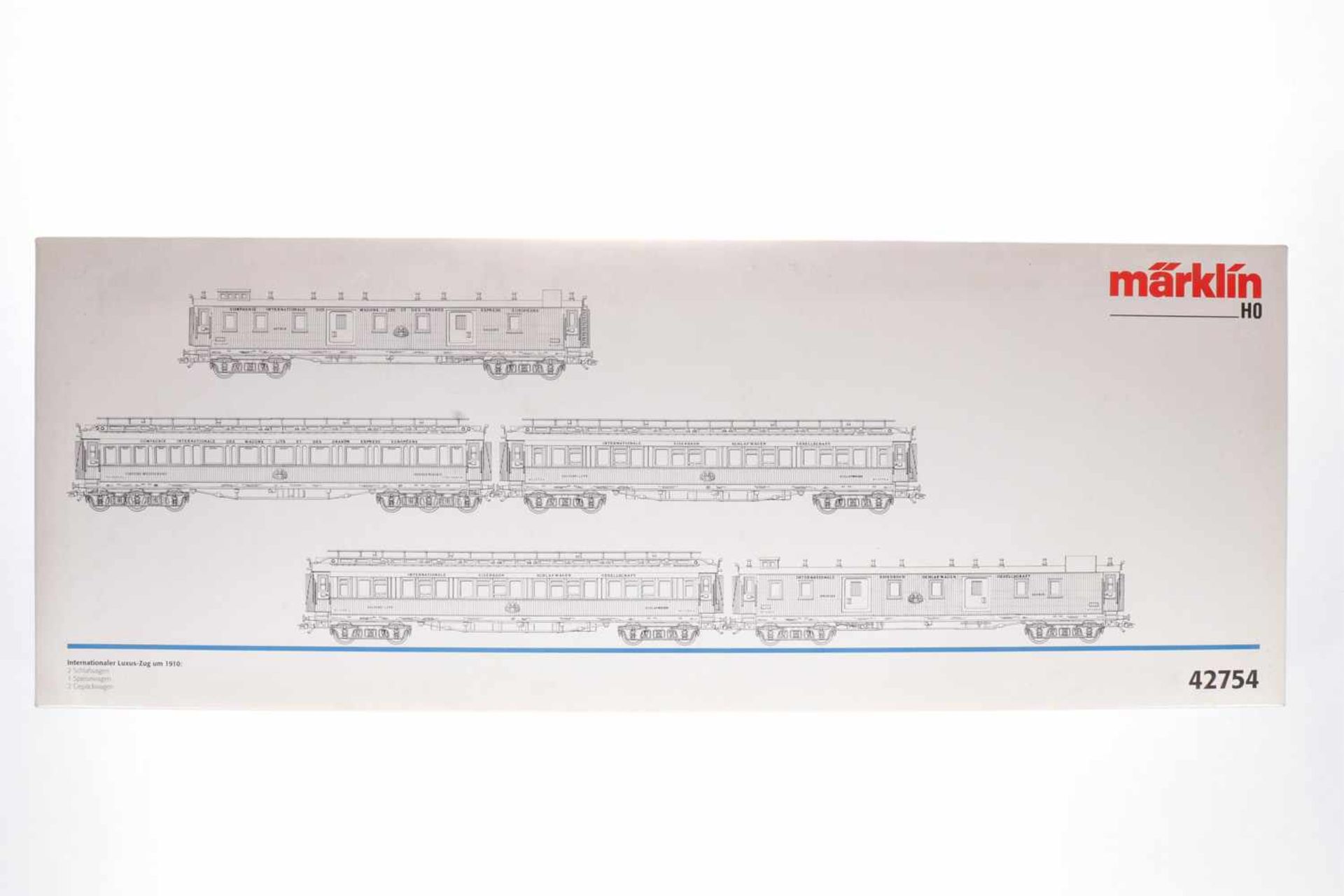 Märklin internationaler Luxus-Zug "1910" 42754, S H0, komplett, OK, Z 1-2