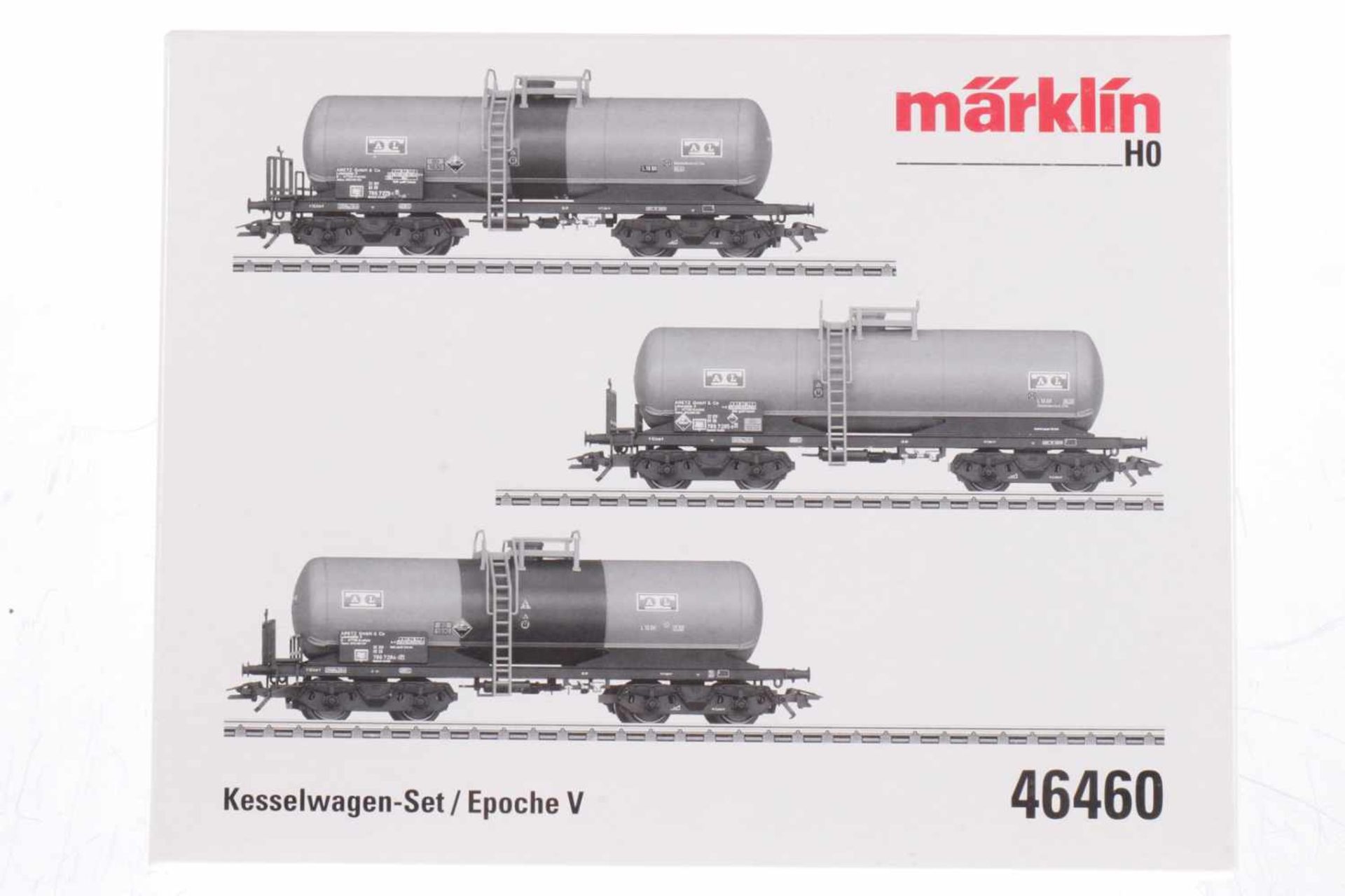 Märklin Kesselwagen-Set 46460, S H0, 3-teilig, OK, Z 1-2