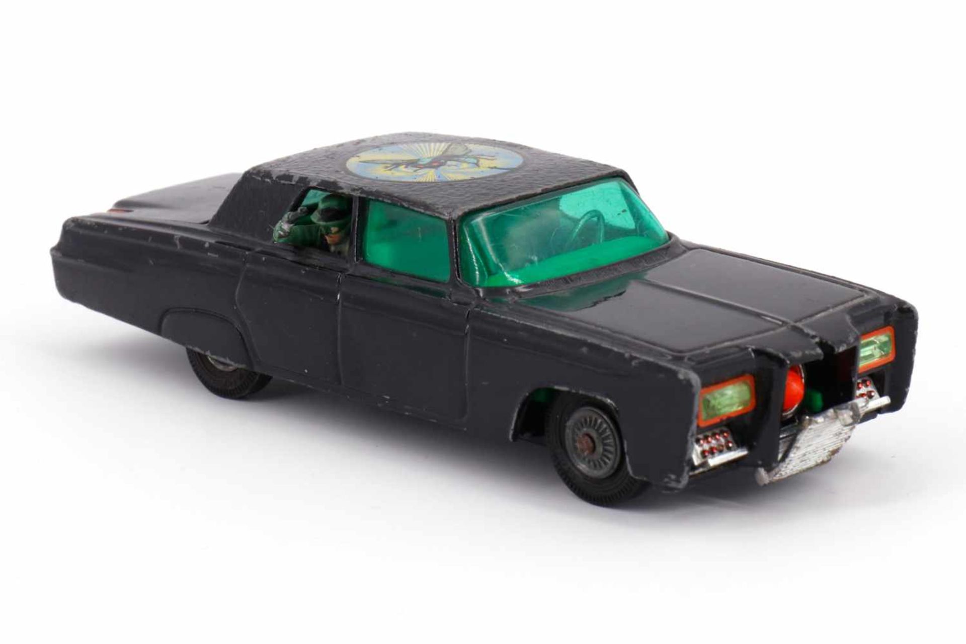 Corgi "The green Hornet`s Black Beauty", mit 2 Sitzfiguren, mit 1 Radarscanner und 1 Rakete, LS, L