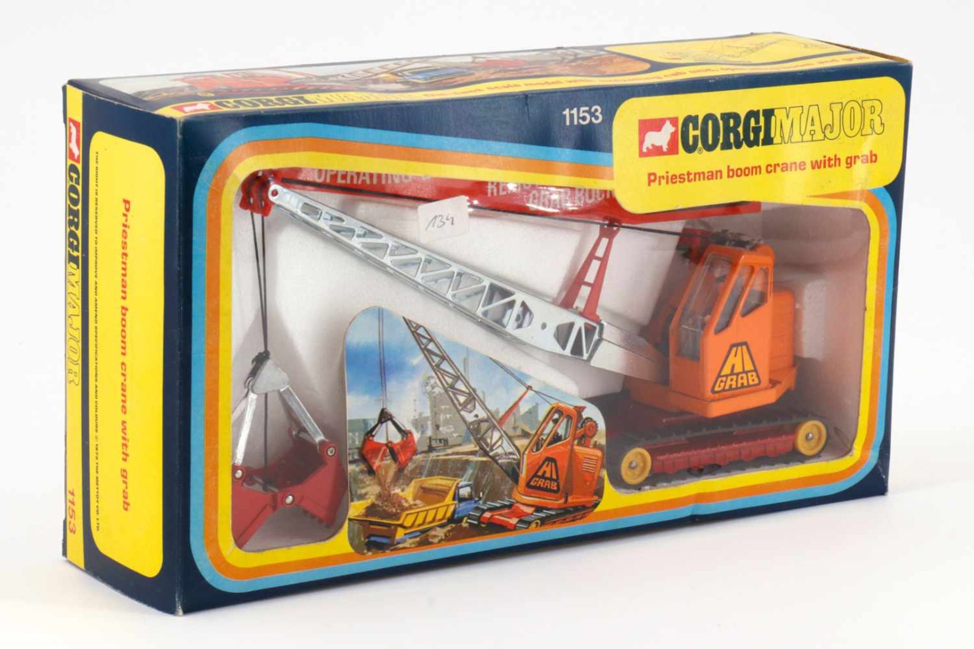 Corgi Kranwagen "Priestman boom crane with grab", L 23, im OK, Z 1-2