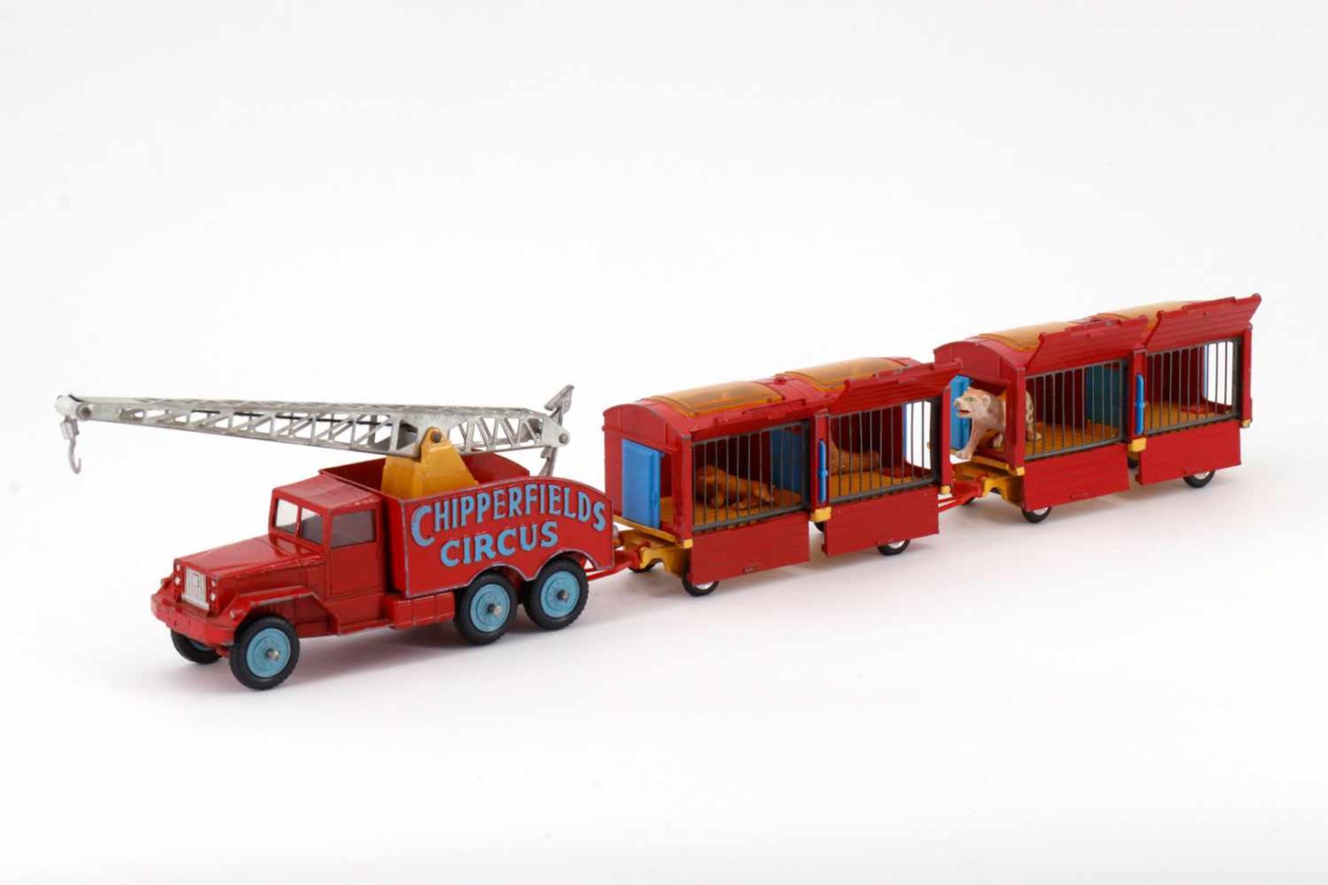 Corgi Zirkus-Transporter "Chipperfields Circus", mit 2 Anhängern "Chipperfields" "Animal Cage",