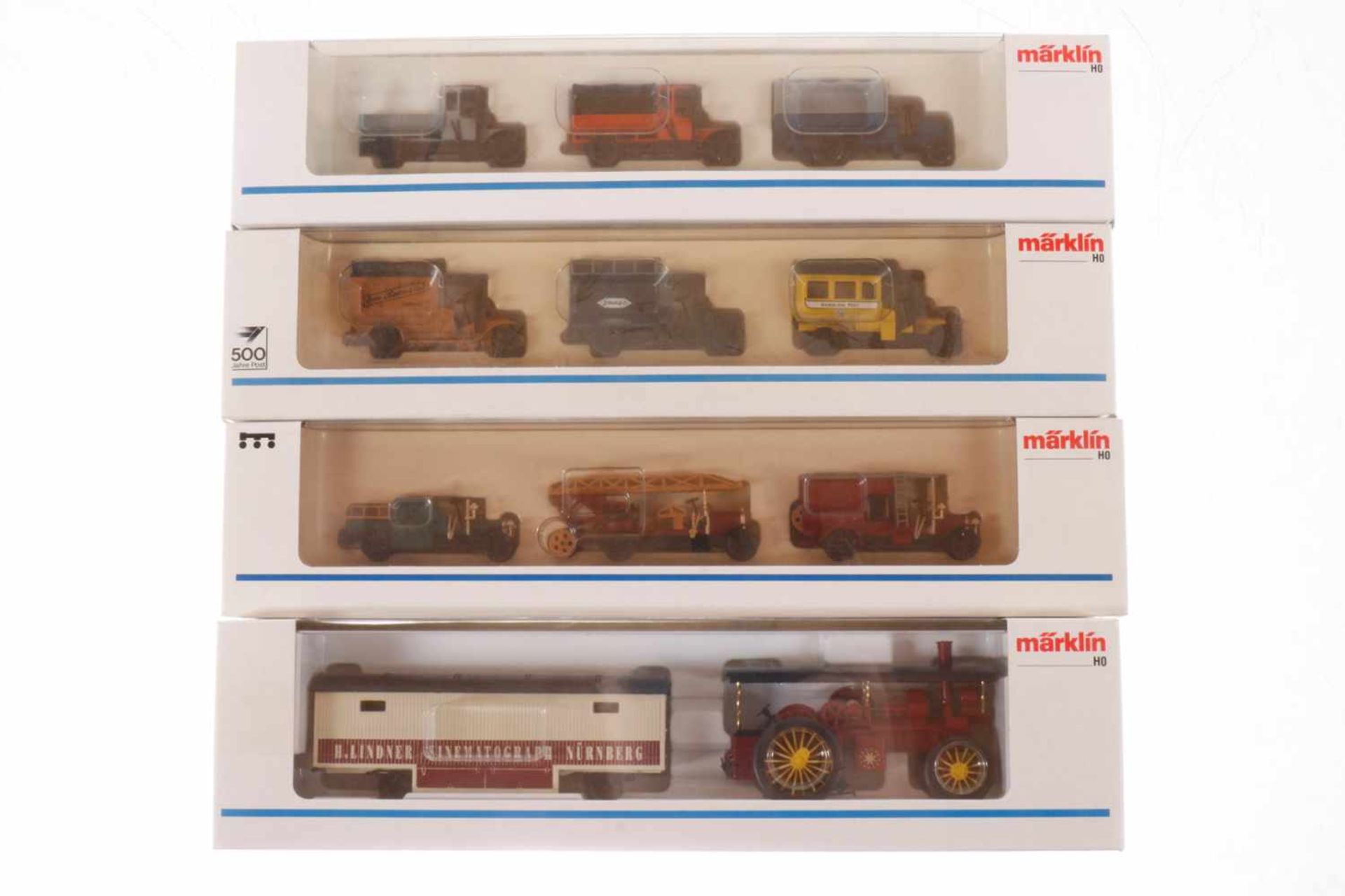 4 Märklin Wagenpackungen 1888, 1892, 1893 und 1894, je im OK, Z 1-2