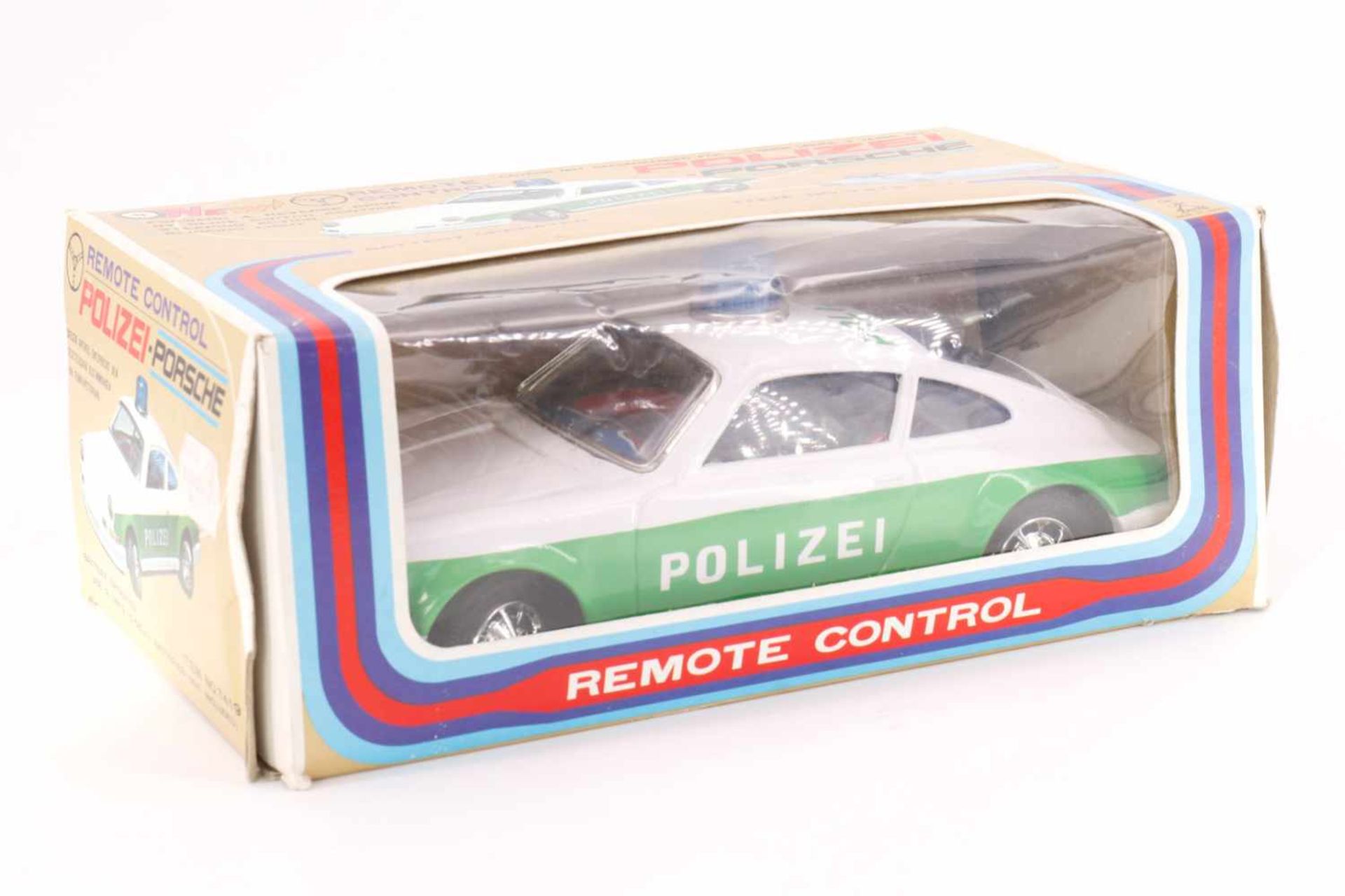 Taiyo Polizei-Porsche Nr. 7419, Japan, batteriebetrieben, mit Fernsteuerung, L 24, OK, Z 1-2- - -