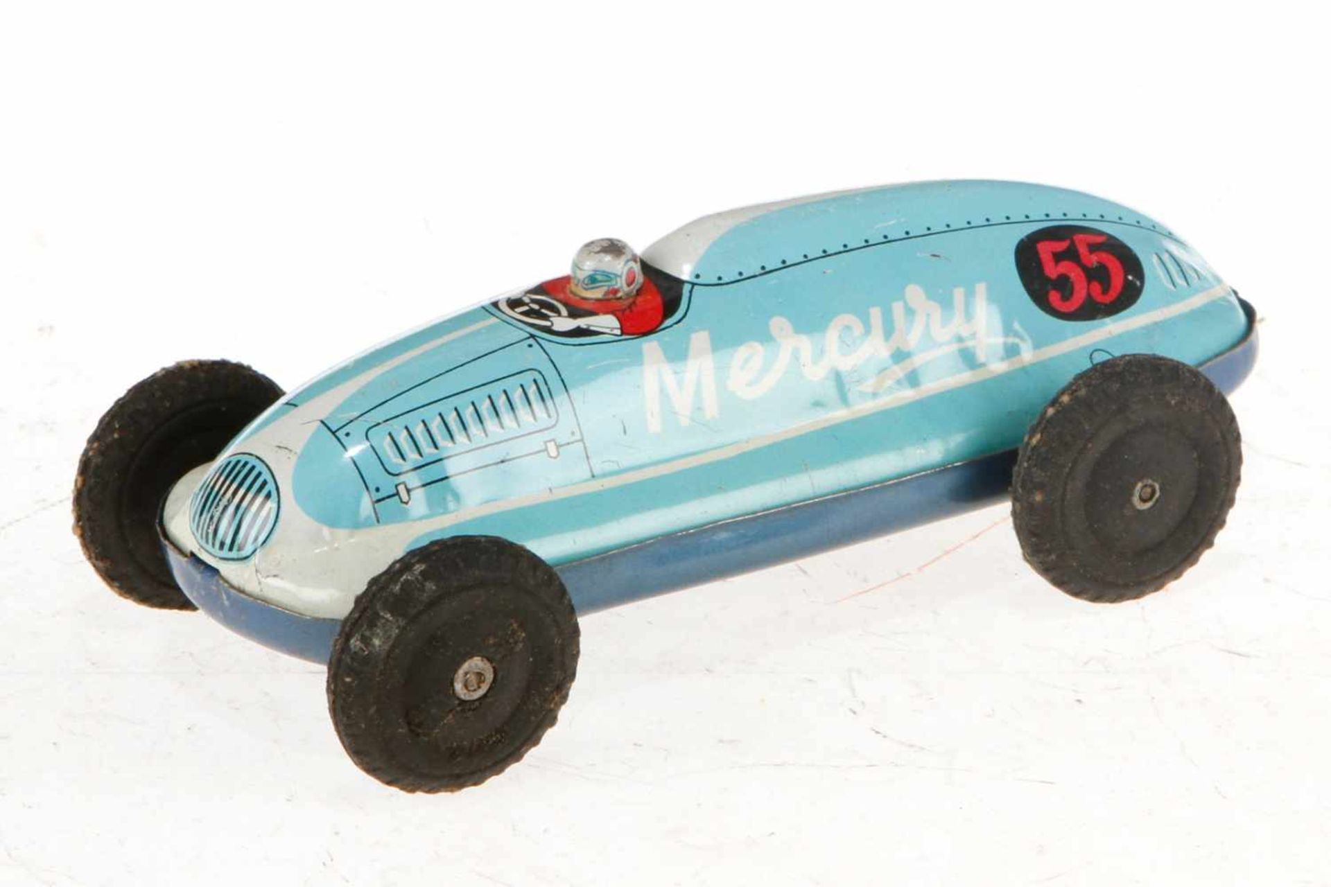 SAN Blechrennwagen "Mercury", Friktion def., CL, Alterungsspuren, L 15, Z 2- - -22.50 % buyer's