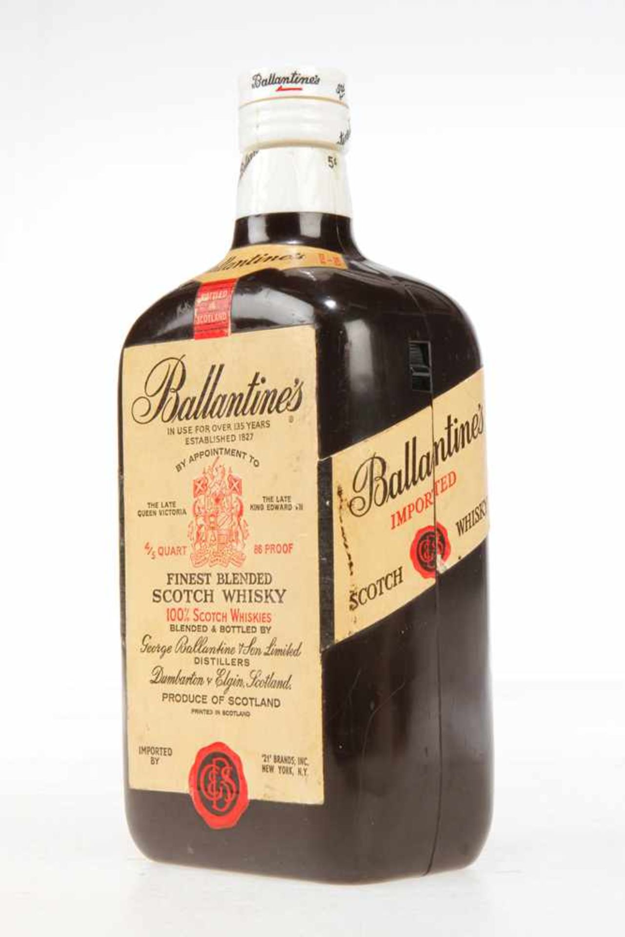 Werbe-Radio in Form einer Ballantines Whisky-Flasche, Höhe 23 cm- - -22.50 % buyer's premium on - Image 5 of 5