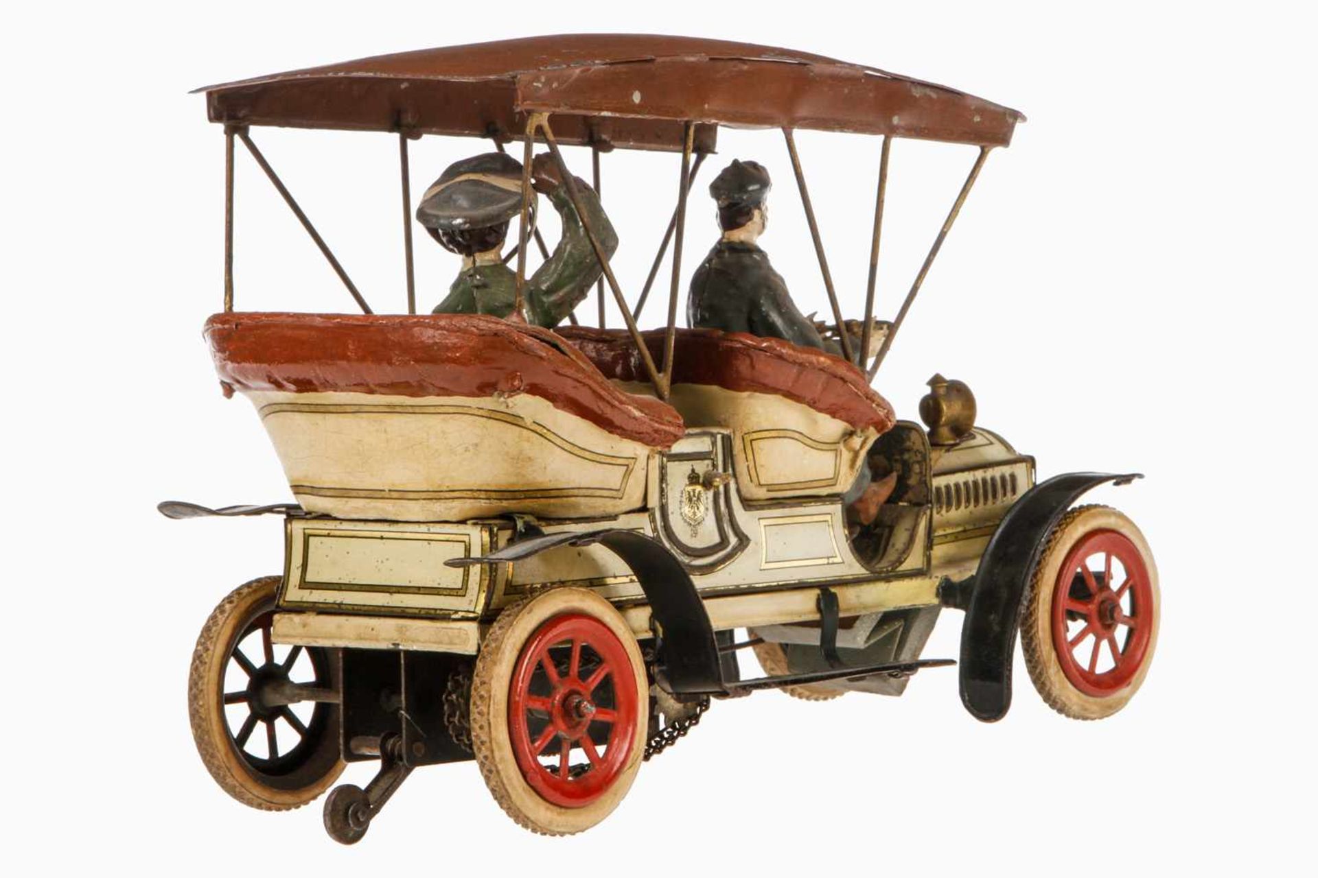 Günthermann Automobil der Kaiserin, offener Viersitzer mit handlackiertem Blechverdeck, um 1905, " - Bild 6 aus 11