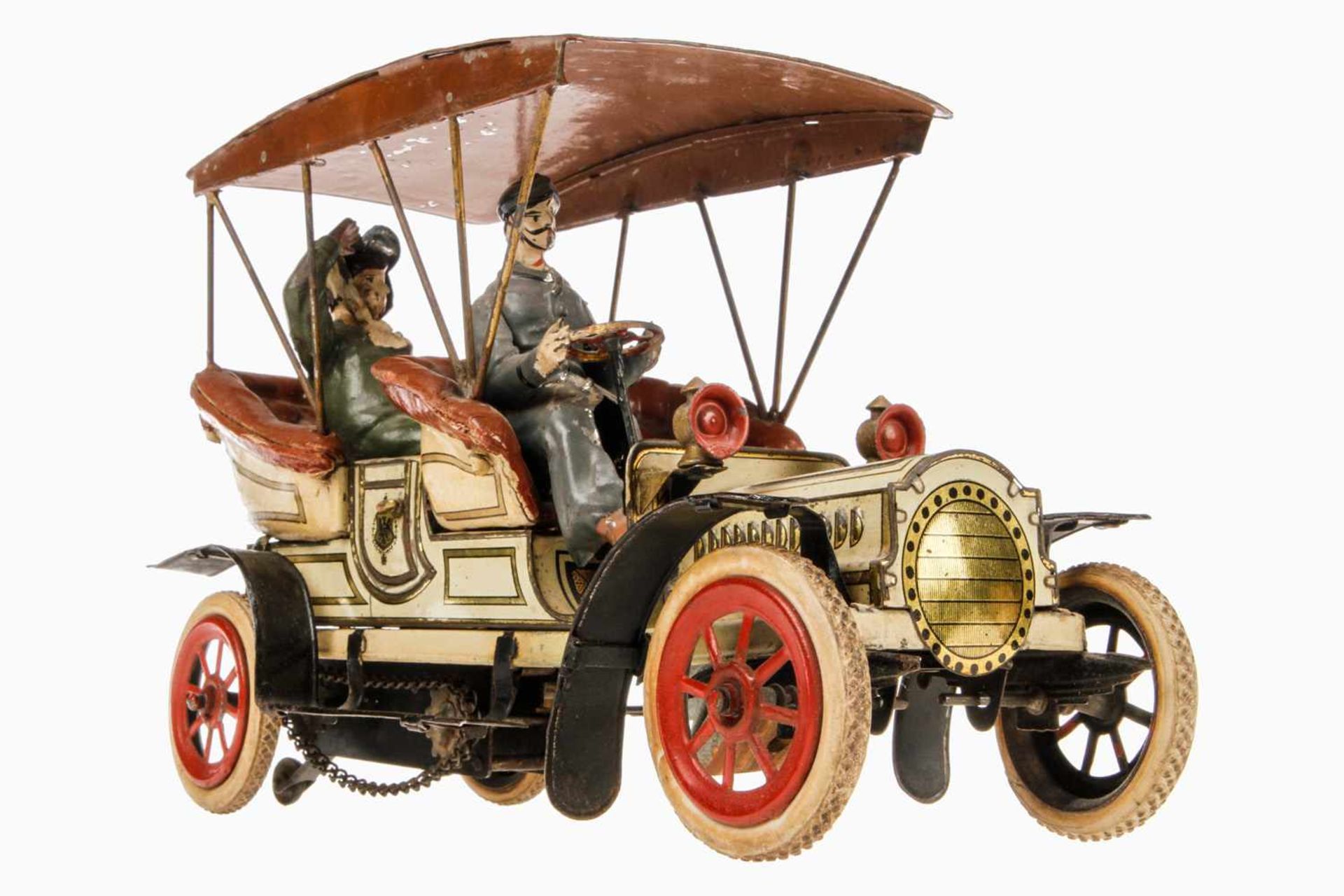 Günthermann Automobil der Kaiserin, offener Viersitzer mit handlackiertem Blechverdeck, um 1905, "