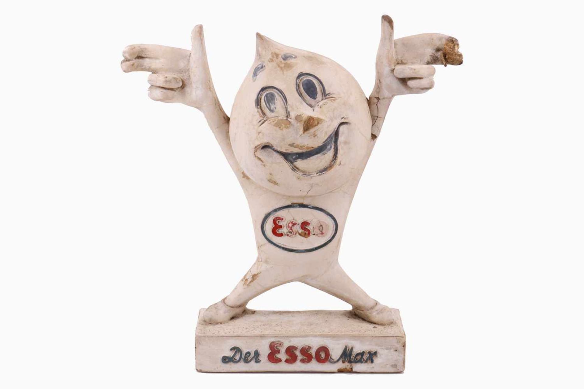 Werbefigur, "Der Esso Max", Gips, Kunstwerkstätten Professor Lauermann Detmold, 1 Arm, Finger und