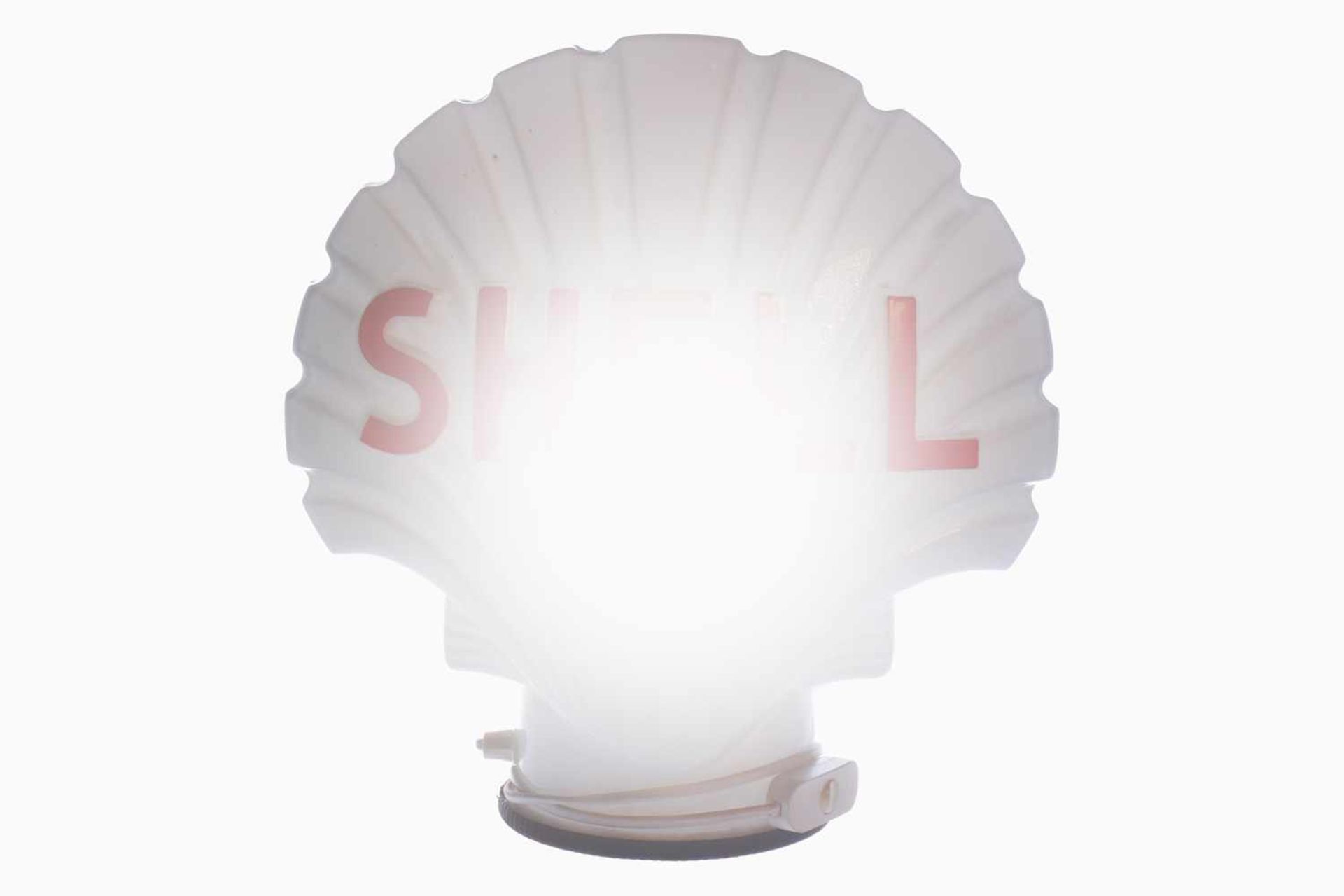 Shell Glasmuschel, beleuchtbar, Höhe 38 cm- - -22.50 % buyer's premium on the hammer price19.00 %