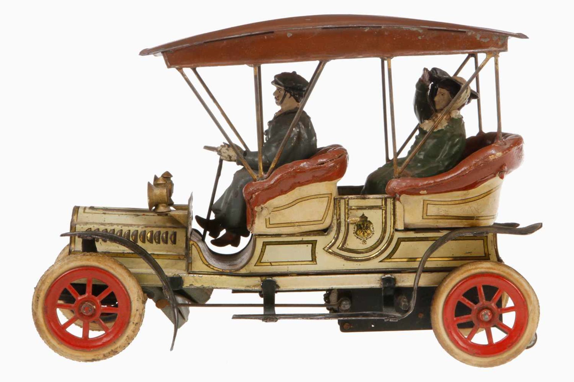 Günthermann Automobil der Kaiserin, offener Viersitzer mit handlackiertem Blechverdeck, um 1905, " - Bild 8 aus 11