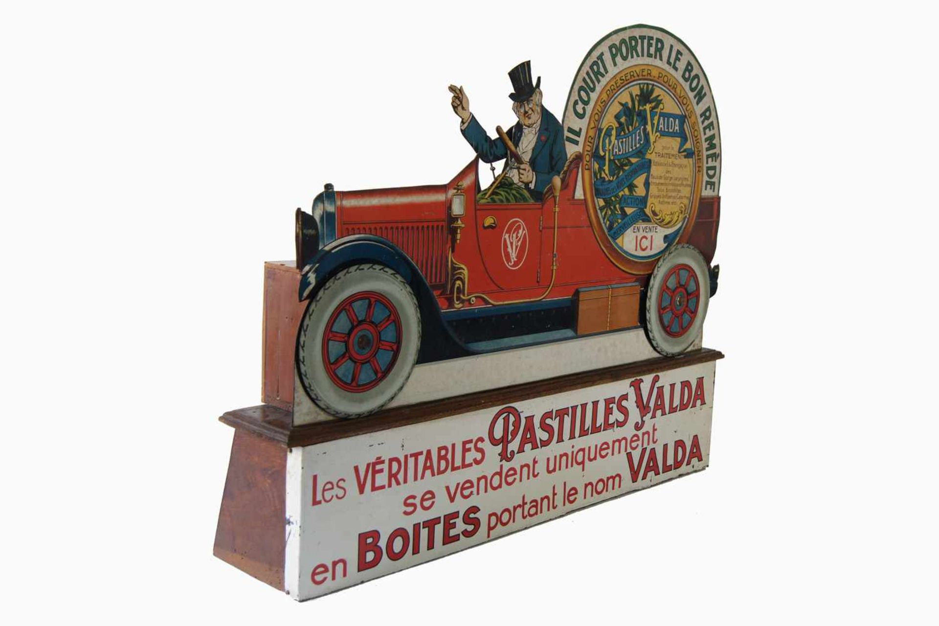 Franz. Werbeautomat, Valda Pastillen, um 1900, aus der größten Apotheke in Paris, Dr. Valda auf - Image 2 of 2