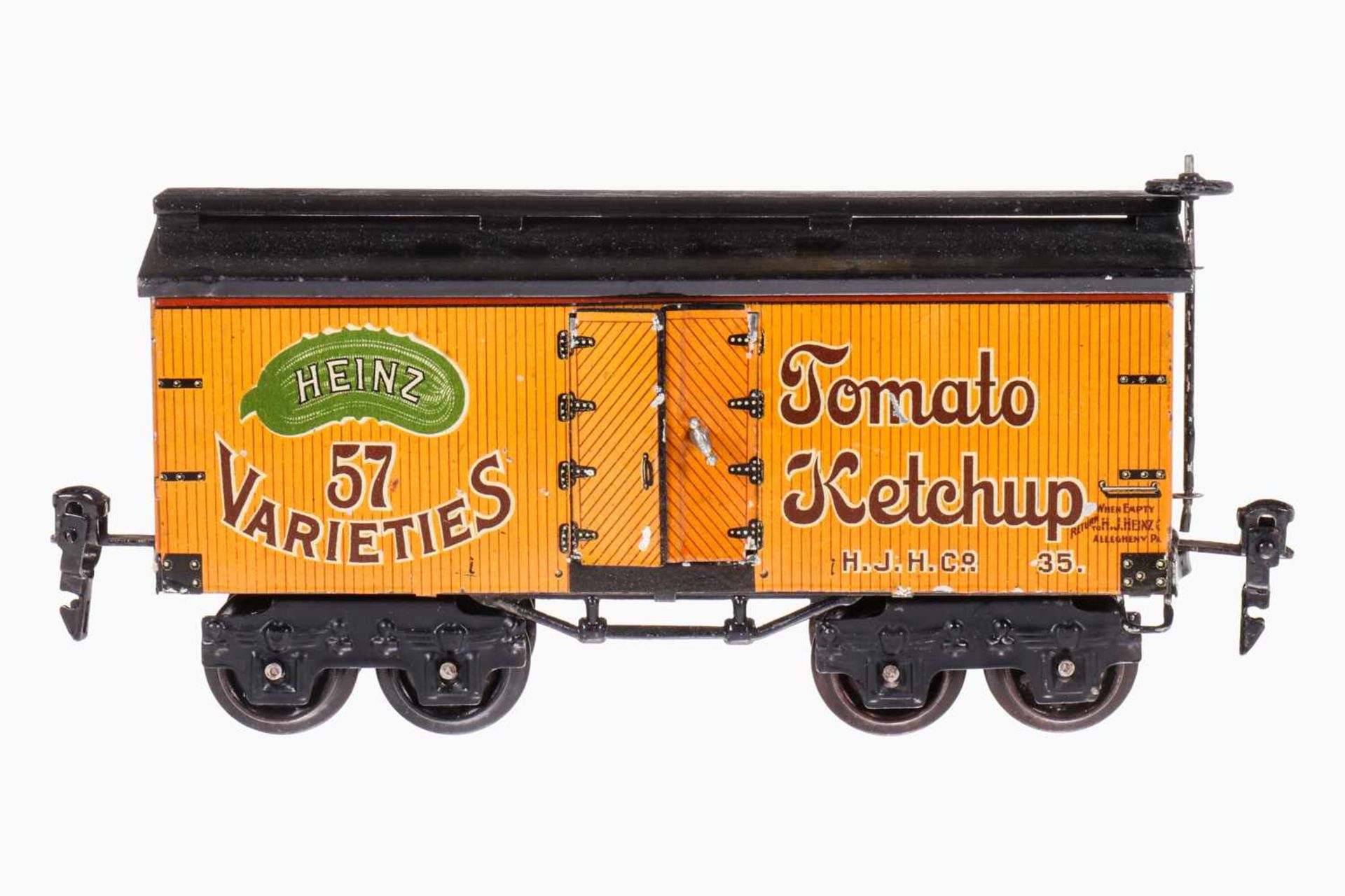 Märklin amerikanischer Güterwagen "Heinz Tomato Ketchup" 2935, Spur 0, chromolithografiert, 4A, 2