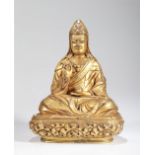 TIBETAN GILT BRONZE FIGURE OF LAMA