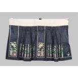 CHINESE EMBROIDERED SILK SKIRT