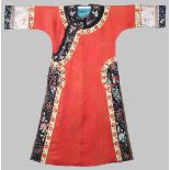 CHINESE SILK MANCHU WOMAN'S ROBE