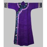 CHINESE SILK MANCHU WOMAN'S ROBE