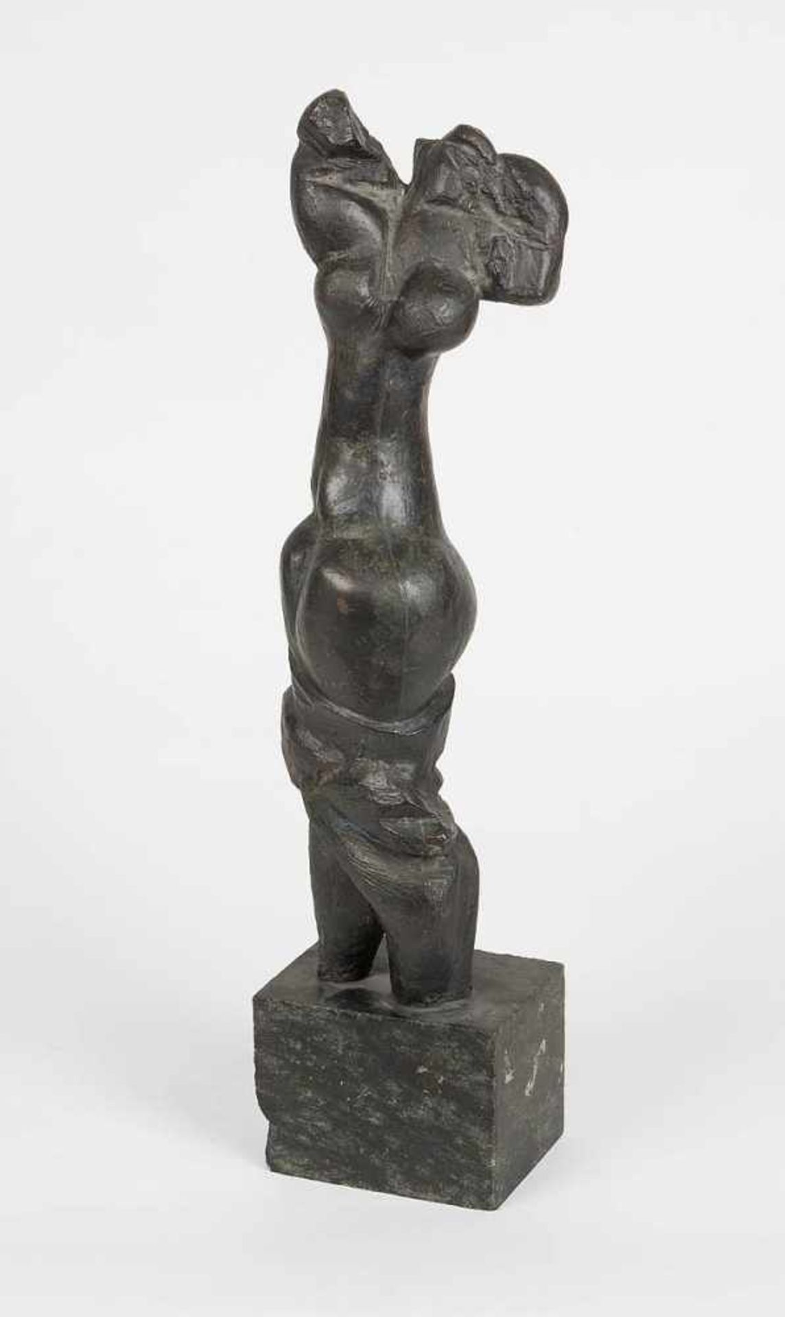 Szymanski, Rolf(Leipzig 1928 - 2013 Berlin)Stehende weibliche Figur. Bronze mit schwarzbrauner - Bild 3 aus 3